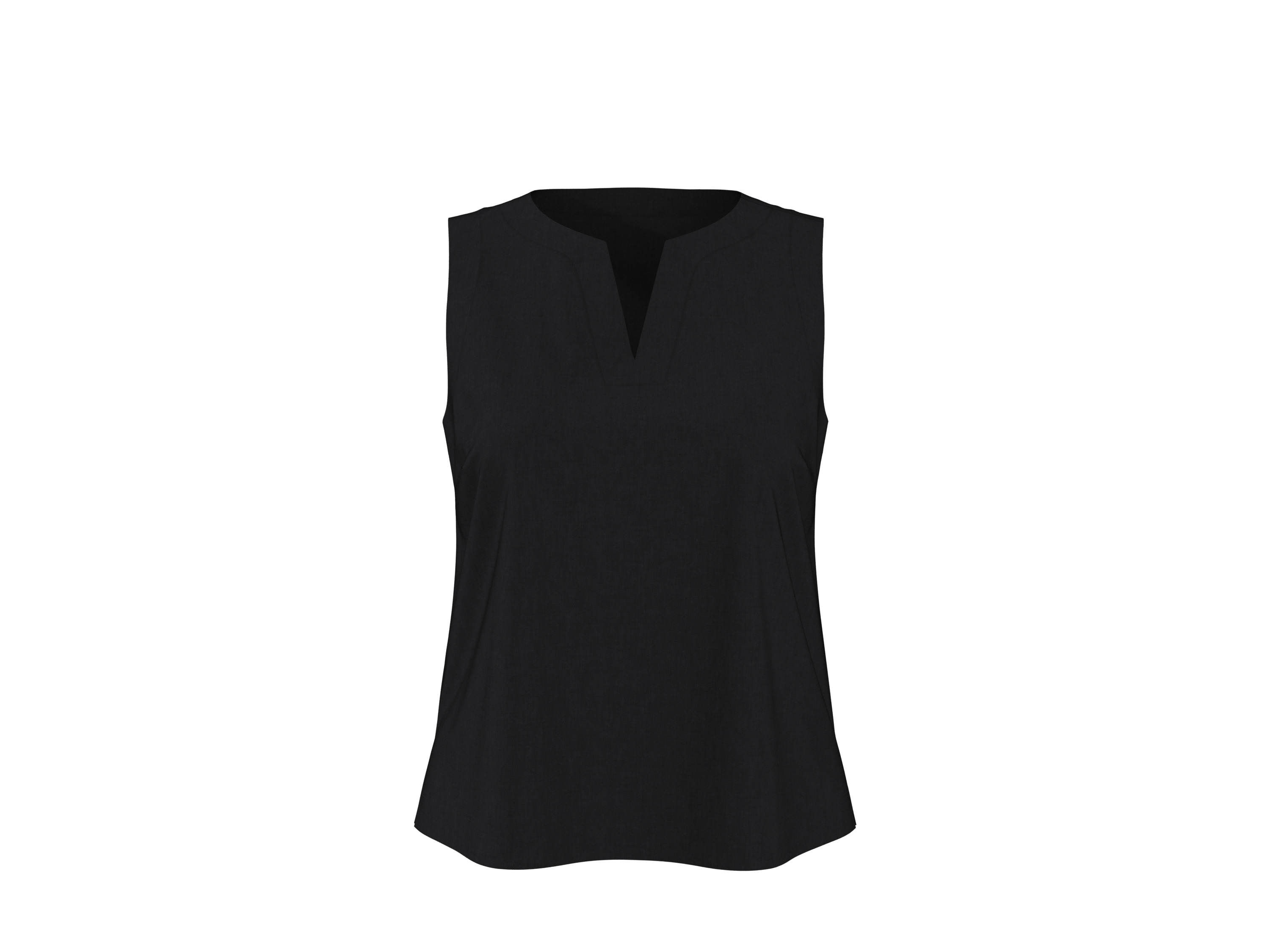 ESMARA® Top damski z bawełną i lnem 
