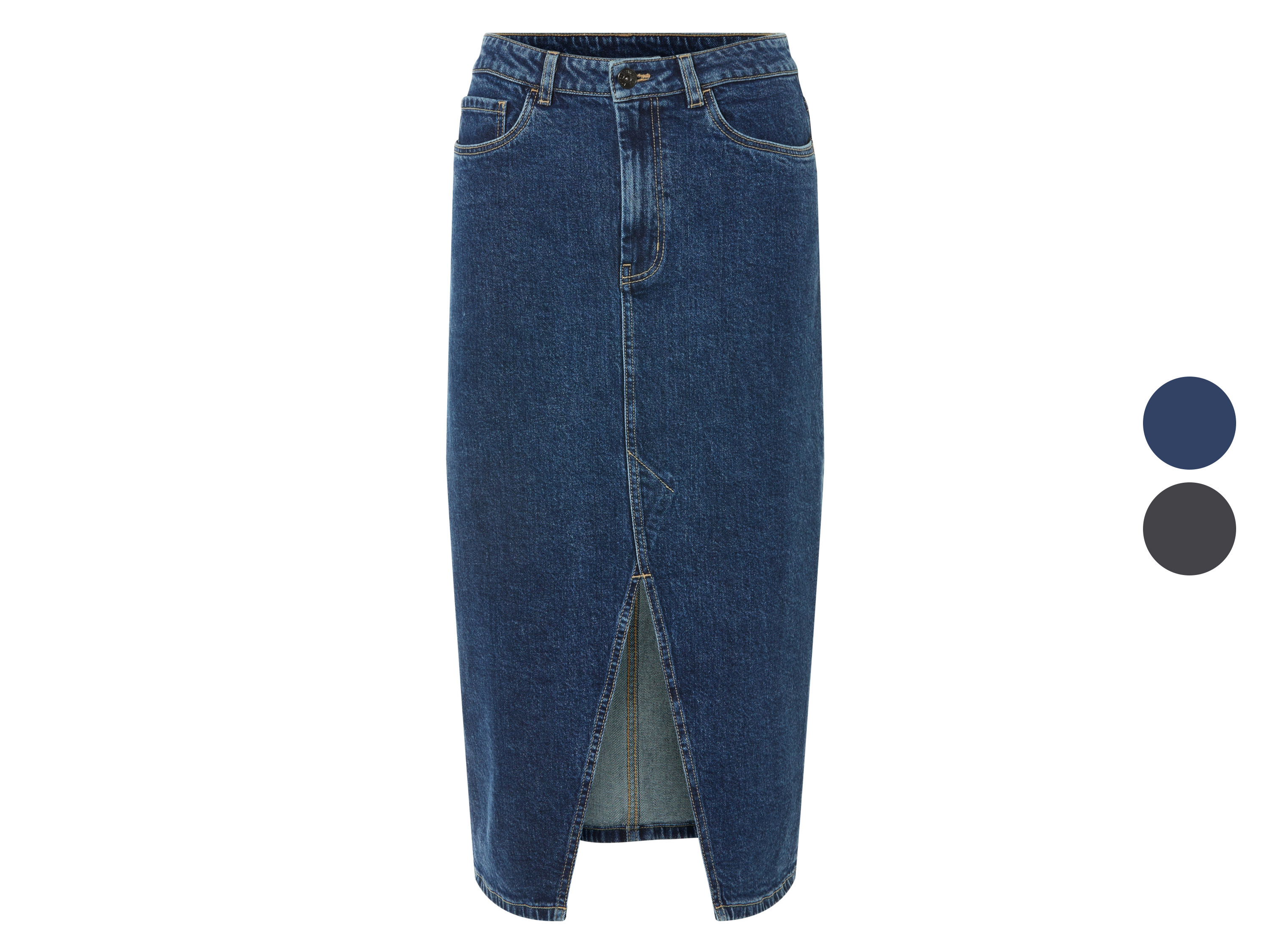 ESMARA® Spódnica jeansowa damska midi