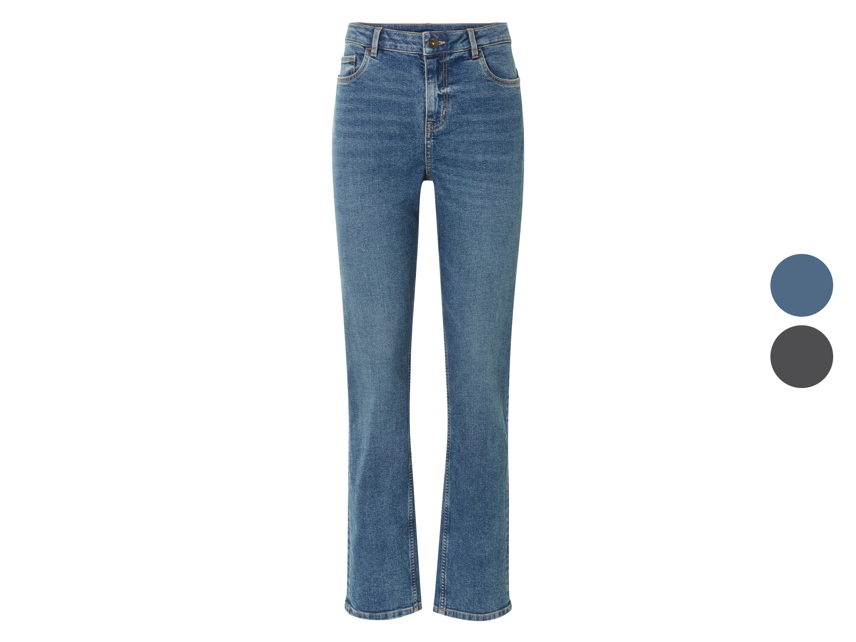 ESMARA® Jeansy damskie straight high waist