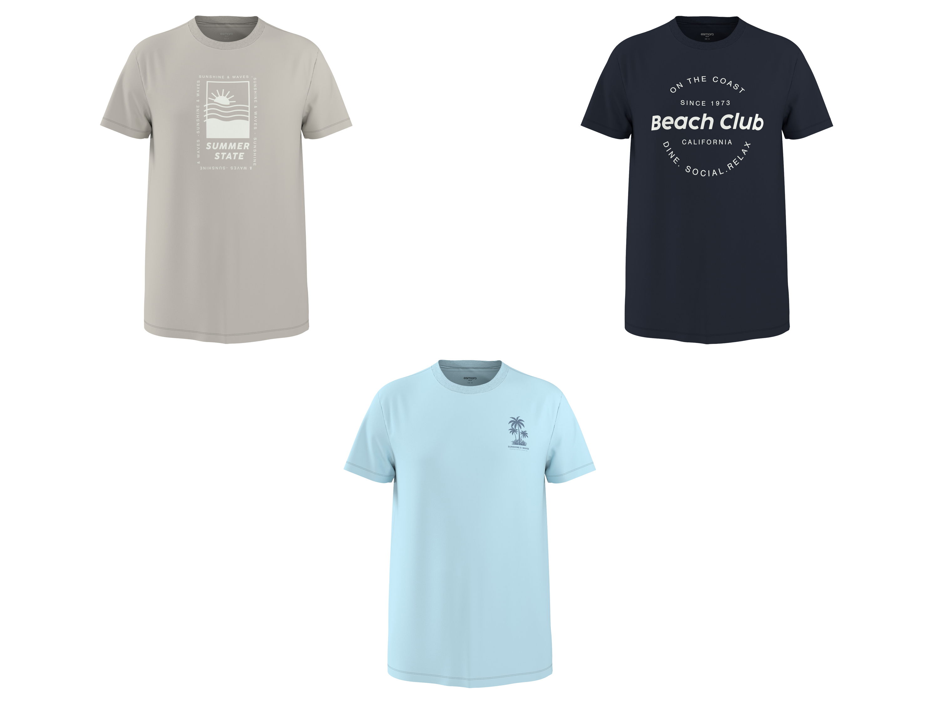 ESMARA MEN T-shirt męski z bawełny