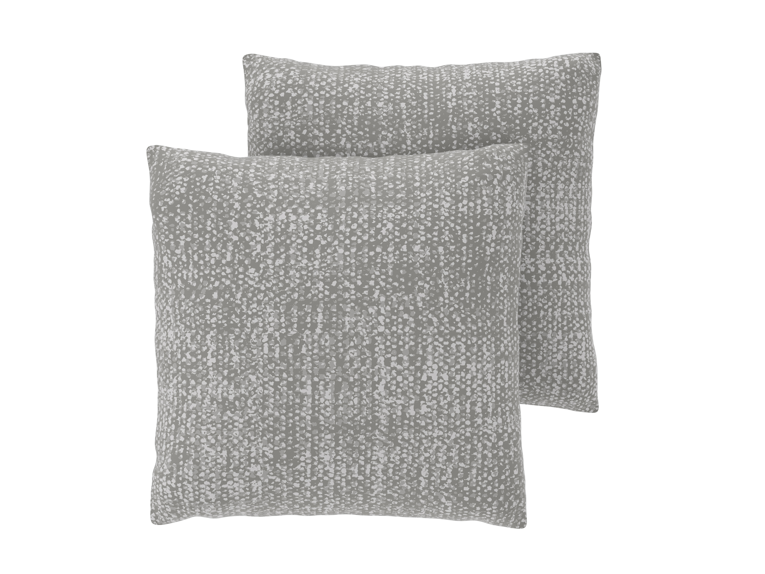 LIVARNO® Poszewki lud dwustronne poszewki na poduszki z delikatnej flaneli, 40 x 40 cm, 2 sztuki (Antracytowy)