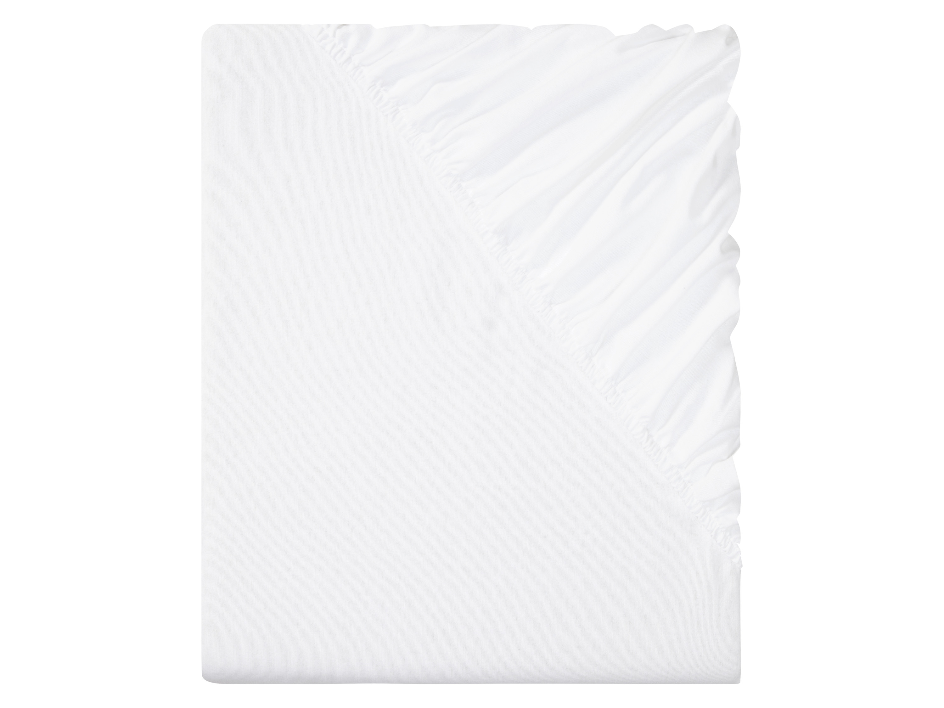 LIVARNO HOME Prześcieradło flanelowe z gumką, 140-160 x 200 cm (Biały)