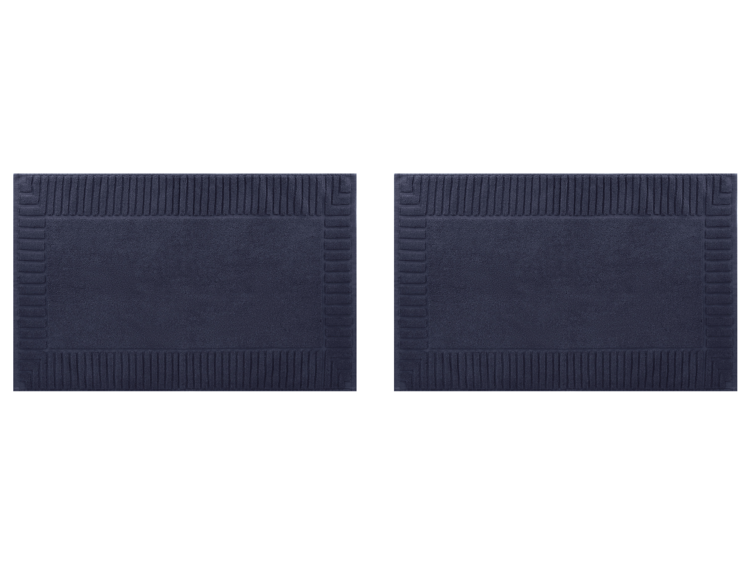 LIVARNO® Dywanik łazienkowy frotte, 2 sztuki (Niebieski)