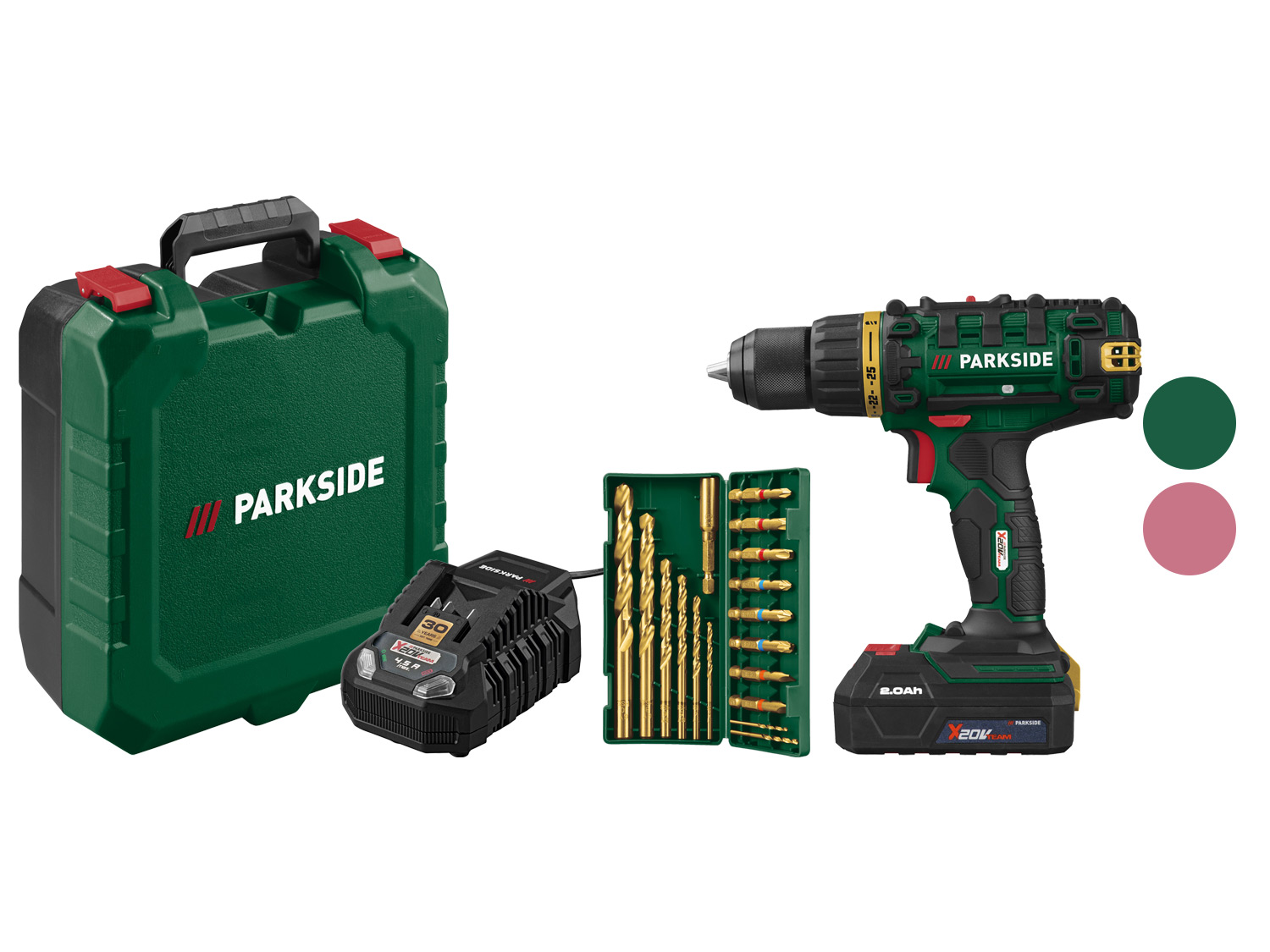 PARKSIDE® Akumulatorowa wiertarko-wkrętarka 20 V Limited Edition PABS 20-Li G8 (z akumulatorem i ładowarką)