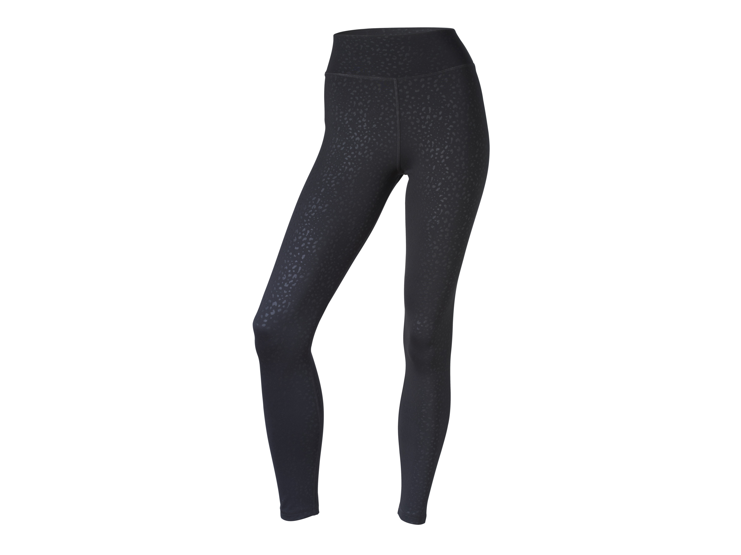 CRIVIT Legginsy funkcyjne damskie z wysokim stanem (Wzorzysty/czarny, L (44-46))