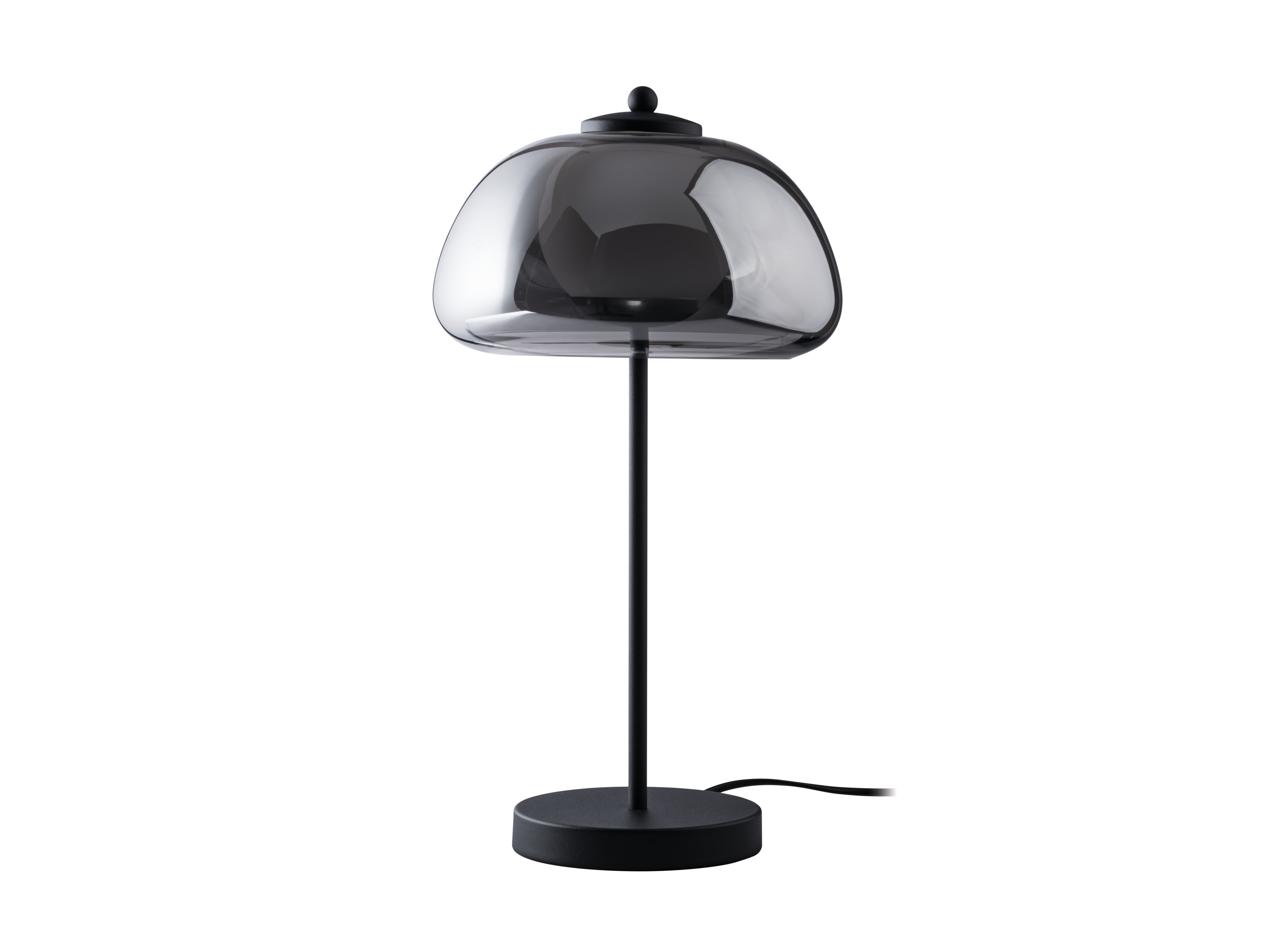 LIVARNO HOME Lampka stołowa LED z półprzezroczystym kloszem, 3 W (ciemnoszary)