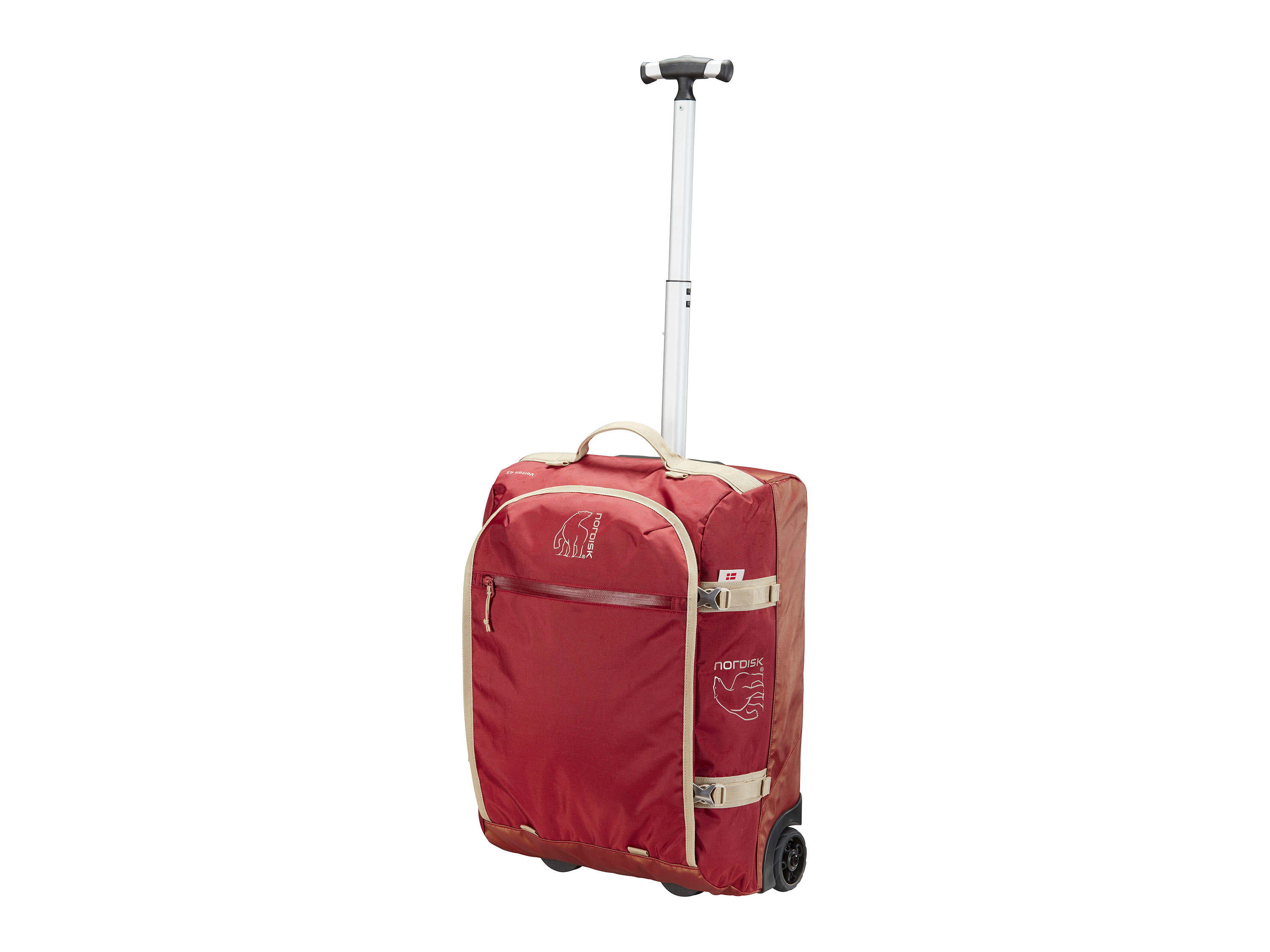 NORDISK Torba podróżna Verran, z kółkami (Burnt Red, 45 L)
