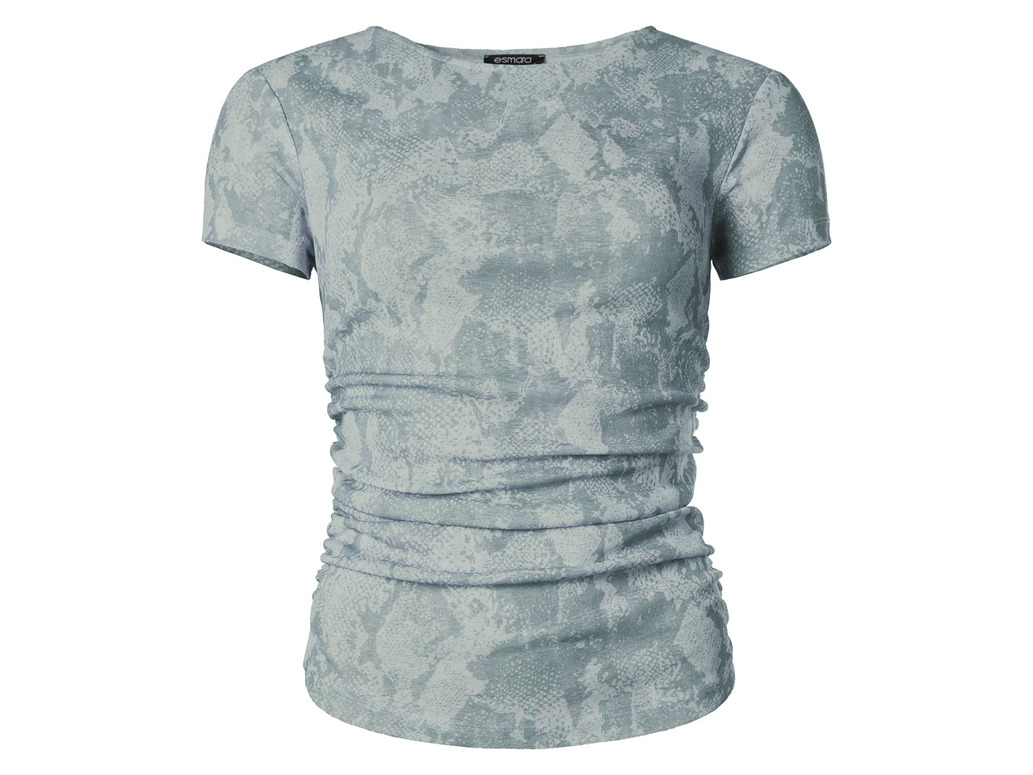 ESMARA® T-shirt damski z kolekcji kapsułowej, o strukturze siateczki, zielony