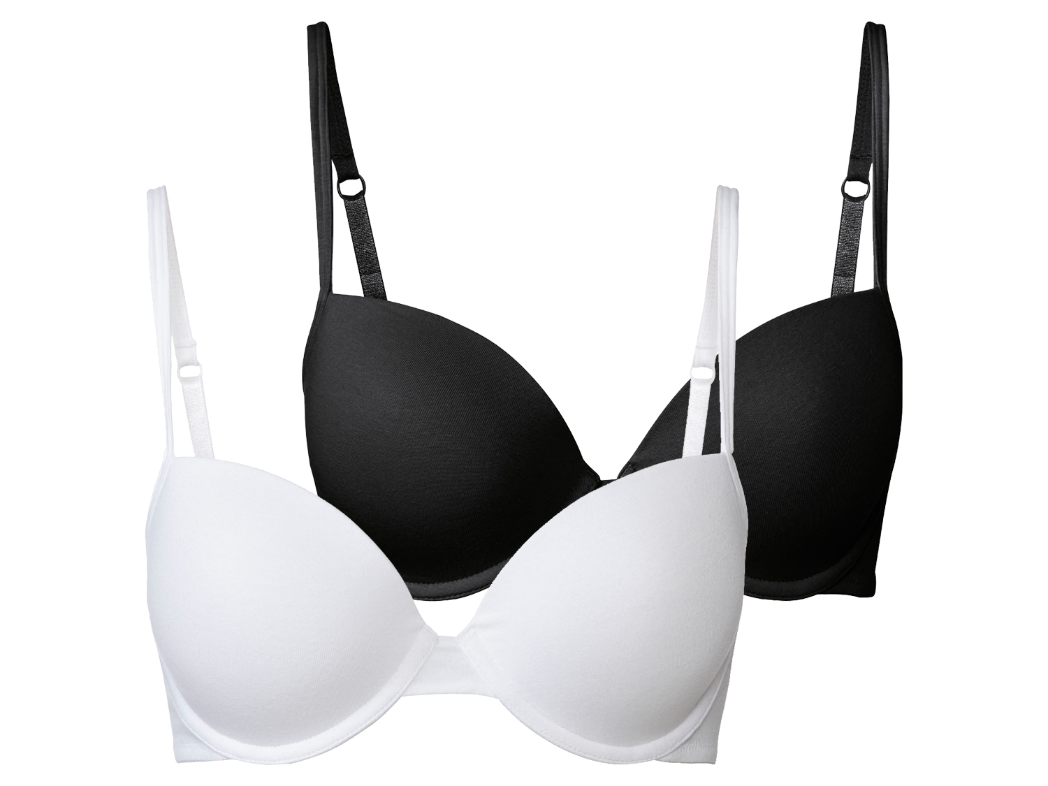 ESMARA® Biustonosze damskie z fiszbinami, 2 sztuki 