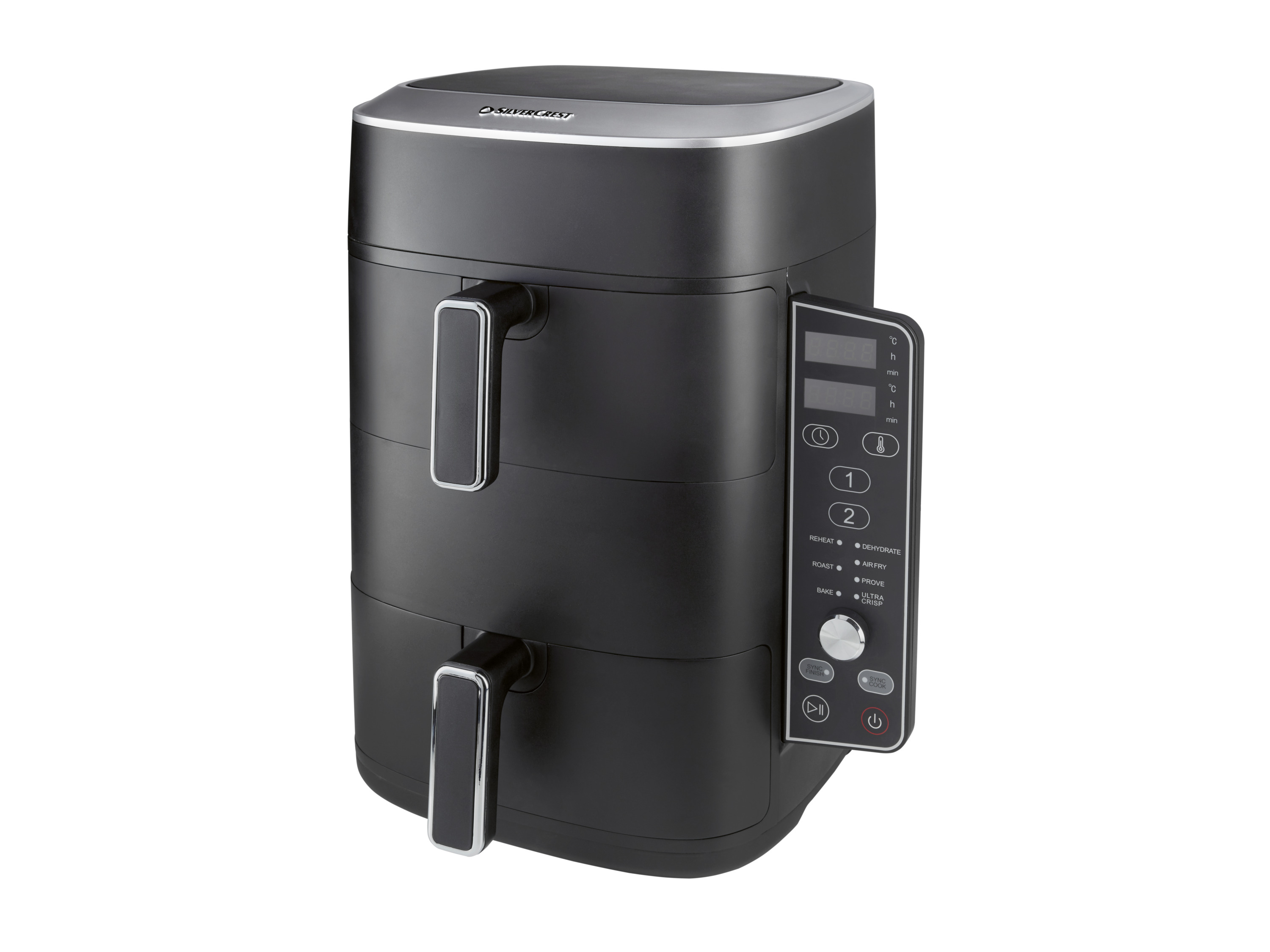 SILVERCREST® Dwustrefowa frytkownica Air Fryer, 2470 W, 4,75 l
