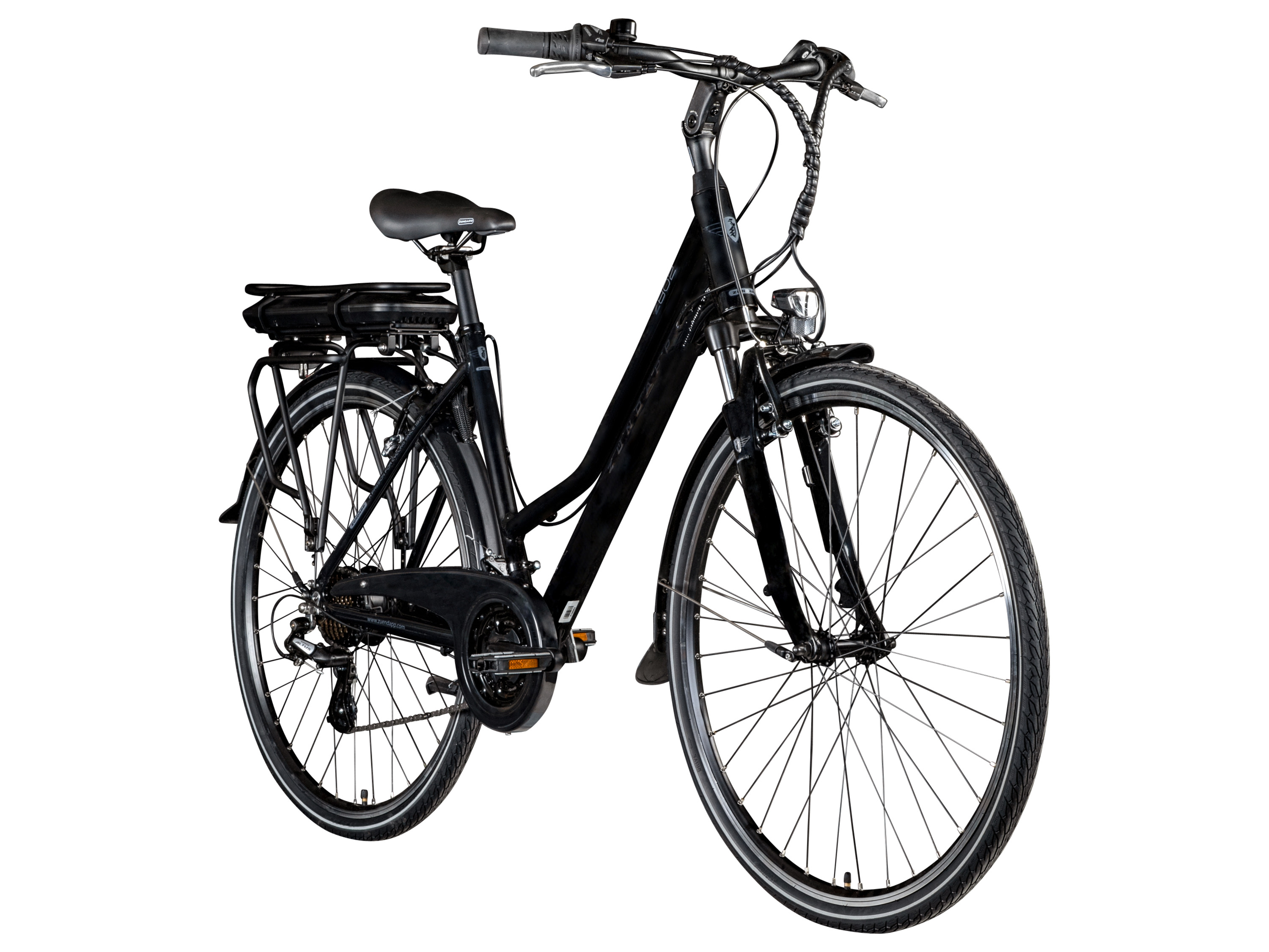 ZÜNDAPP Rower trekkingowy elektryczny »Z802 700c«, 28 cali (Damski, Czarny/ szary)