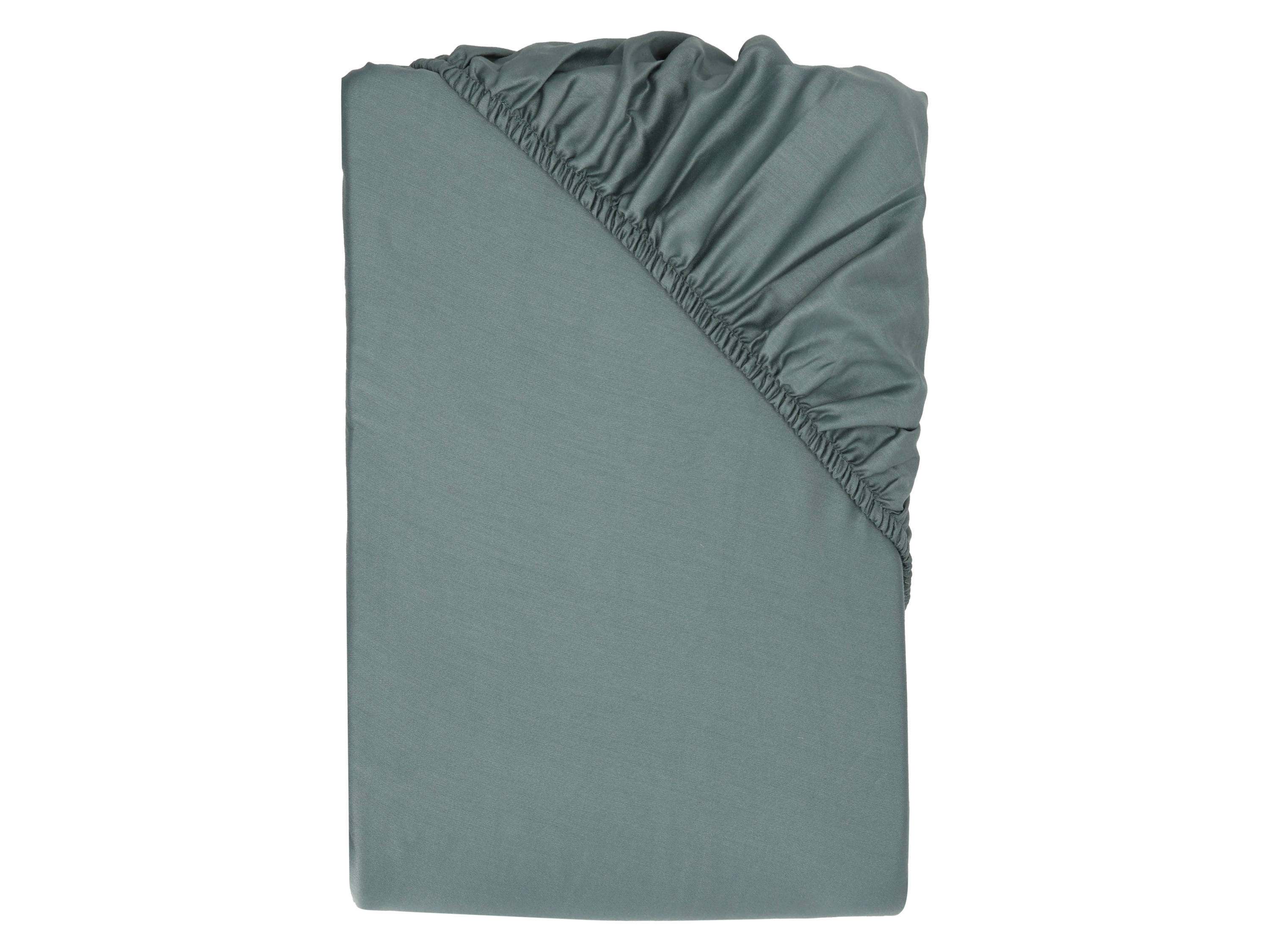 LIVARNO® Prześcieradło satynowe z gumką, 180-200 x 200 cm (Niebieski)