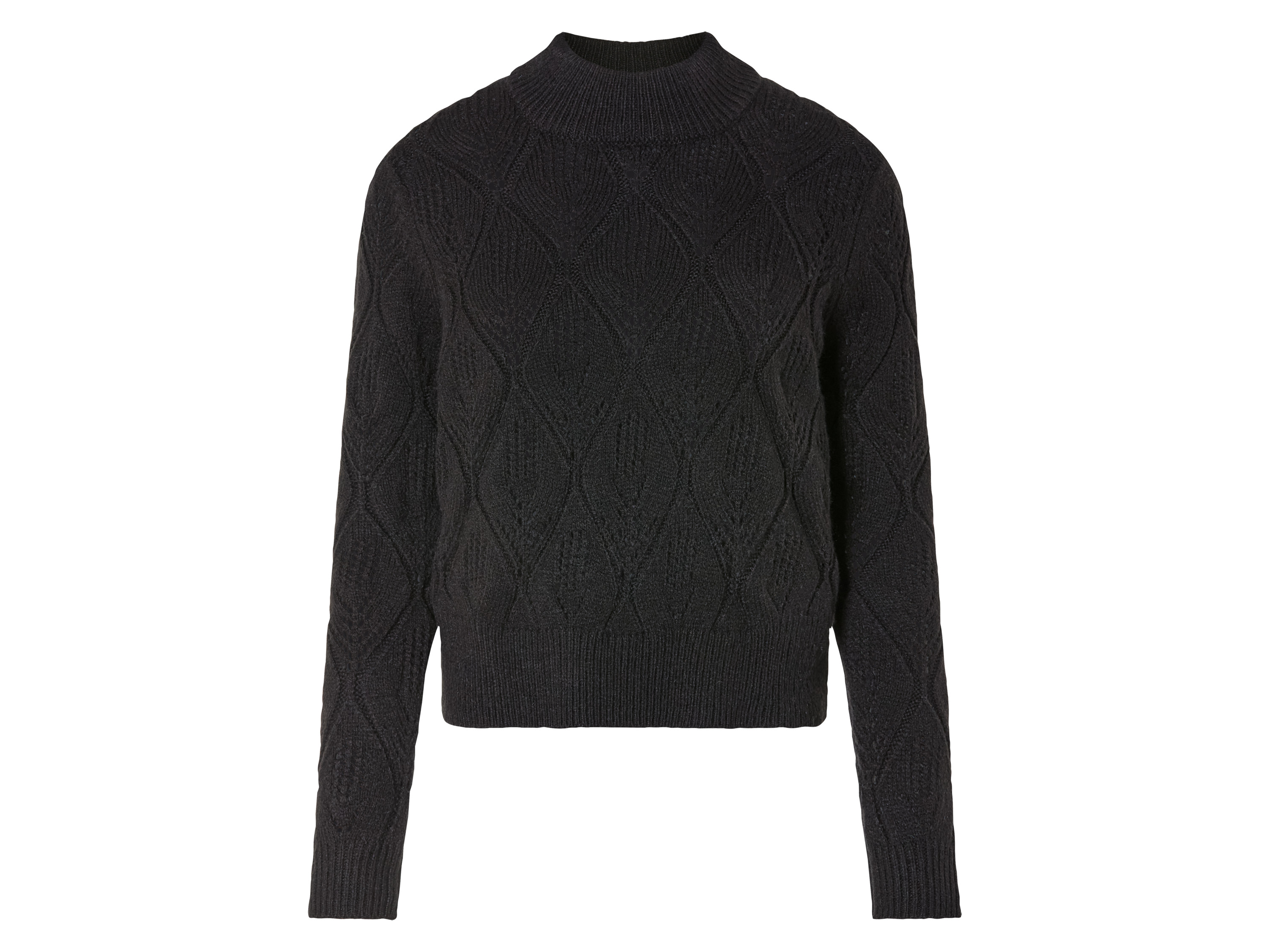 ESMARA® Damski sweter z grubej dzianiny z wzorem warkoczowym