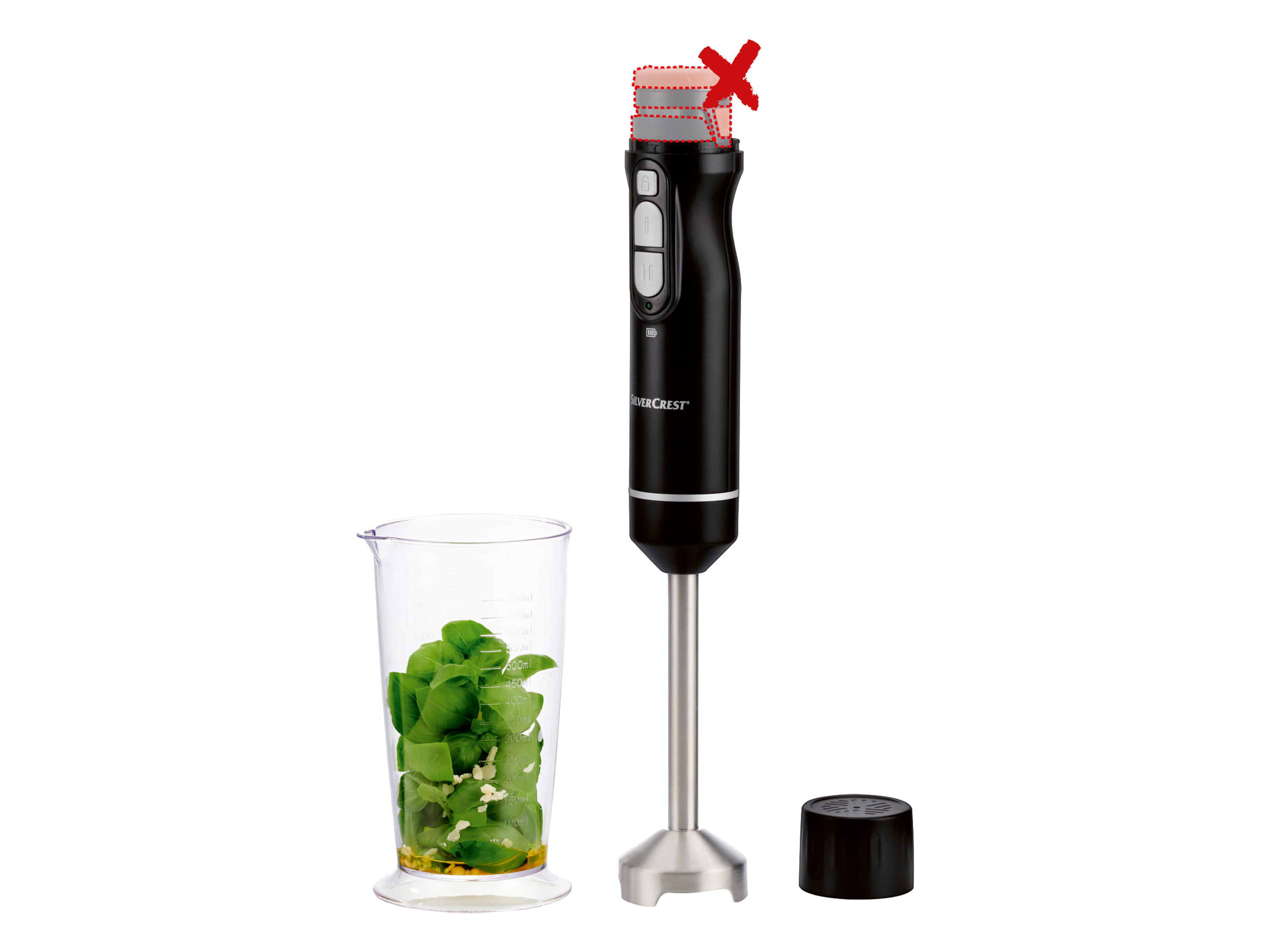 SILVERCREST® KITCHEN TOOLS Akumulatorowy blender 12 V, z miarką