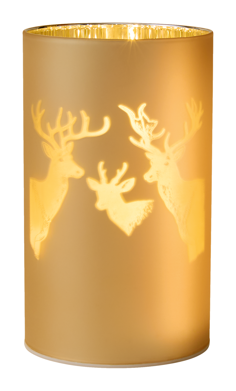 LIVARNO® Szklana lampka LED (Złoty)