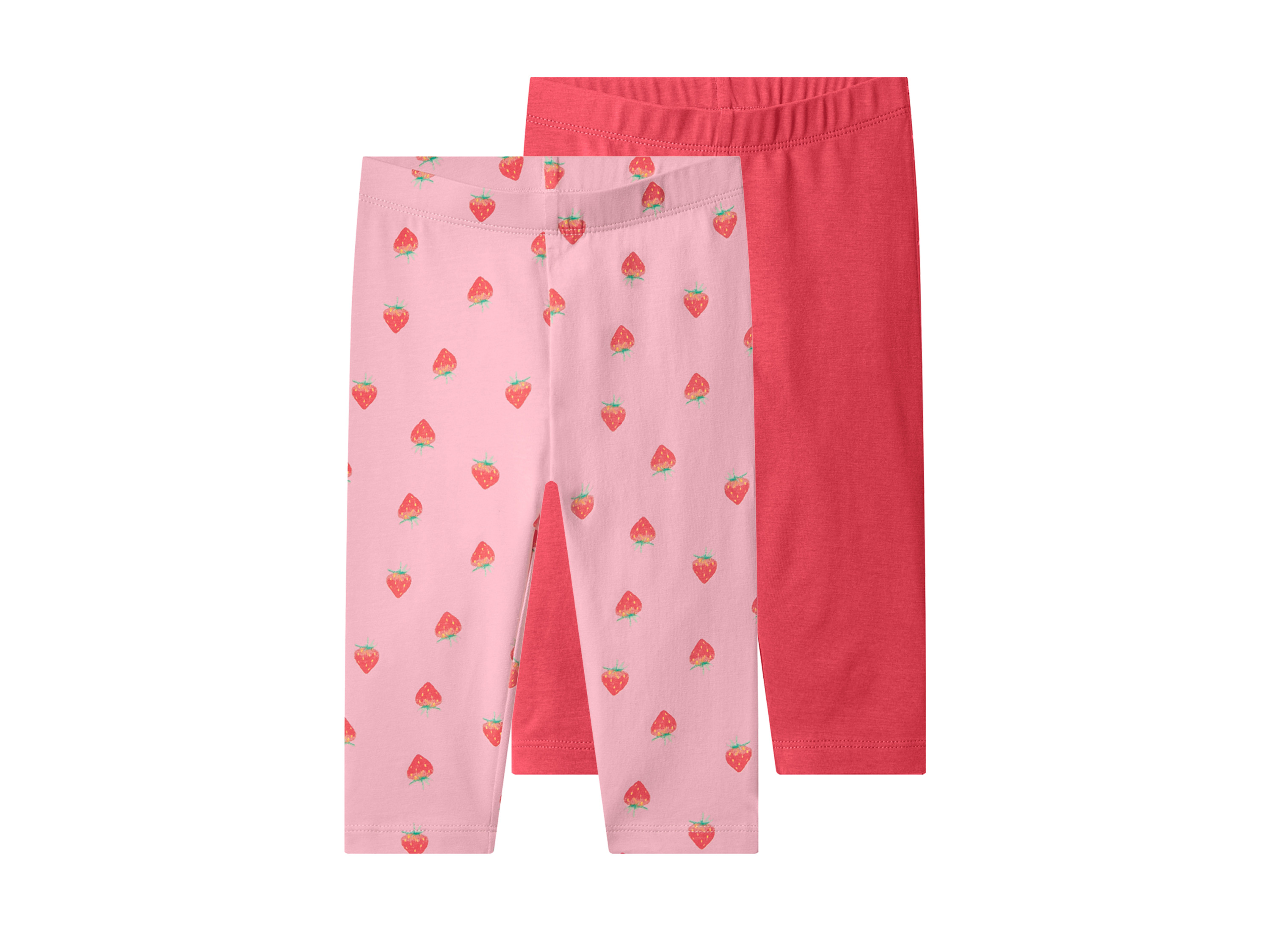 LUPILU® Legginsy capri dziewczęce, 2 pary 