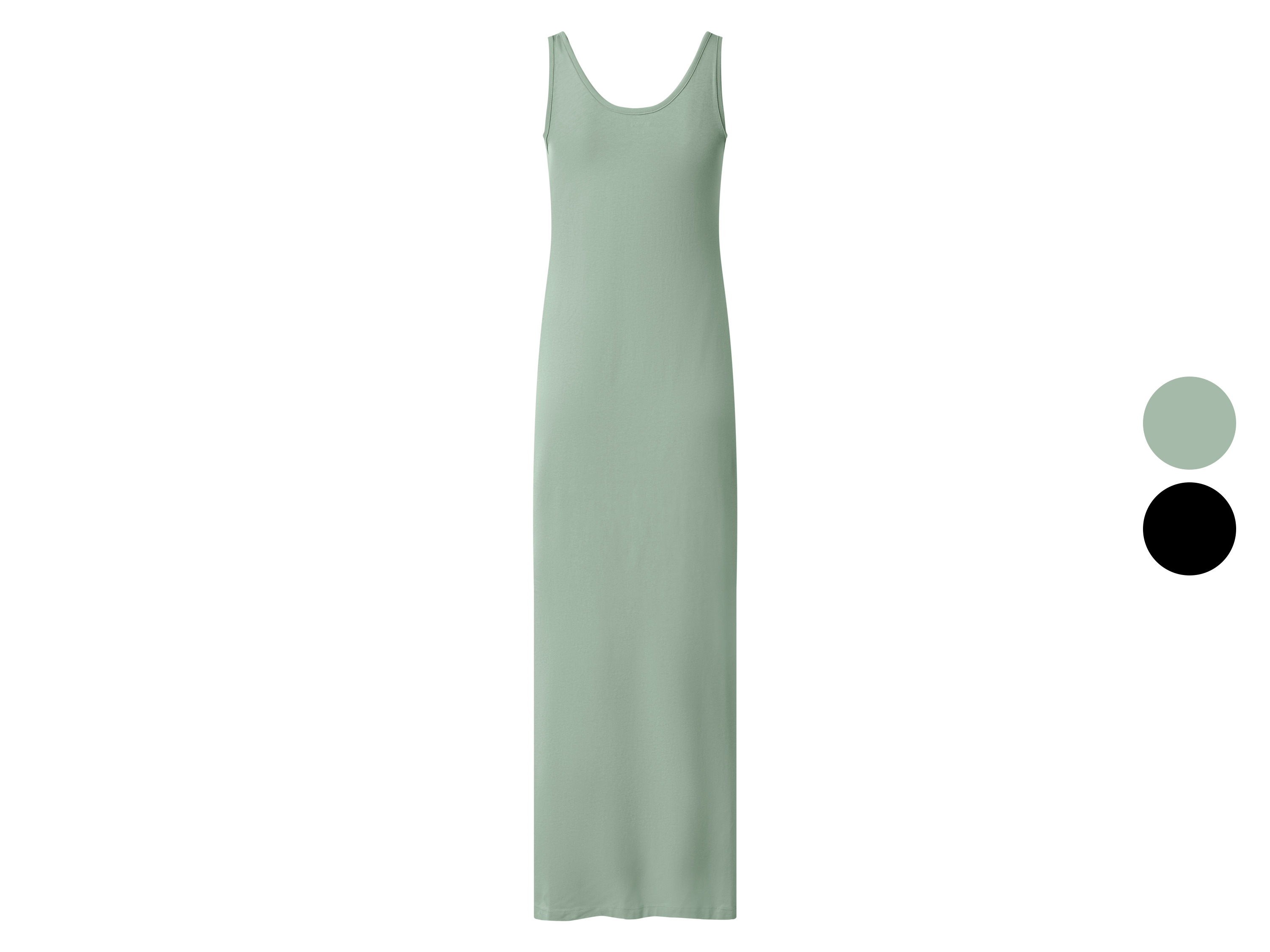 ESMARA® Sukienka maxi damska z bawełną