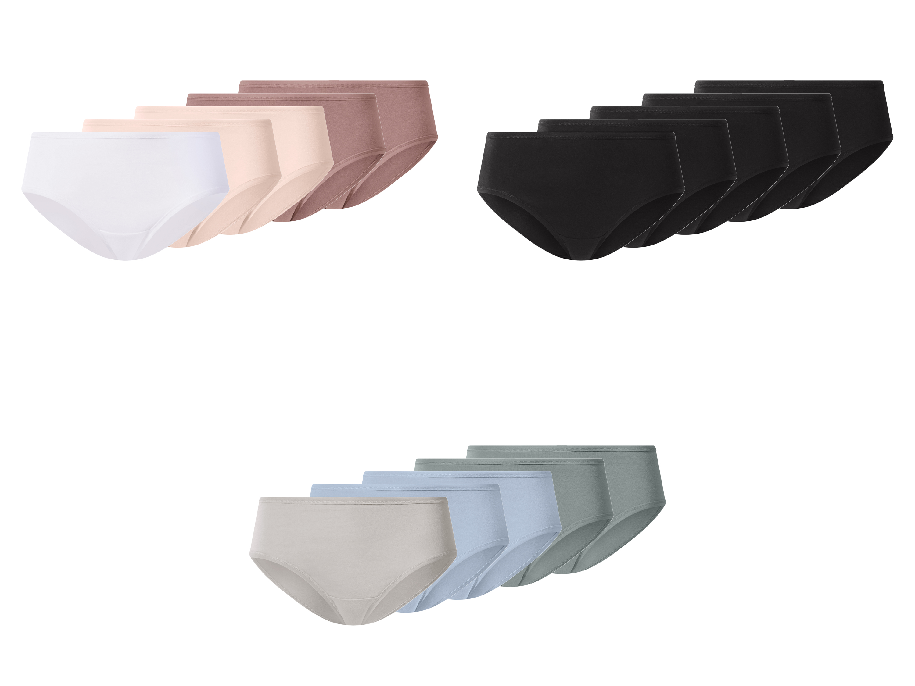 ESMARA® Hipstery damskie z bawełną, 5 par