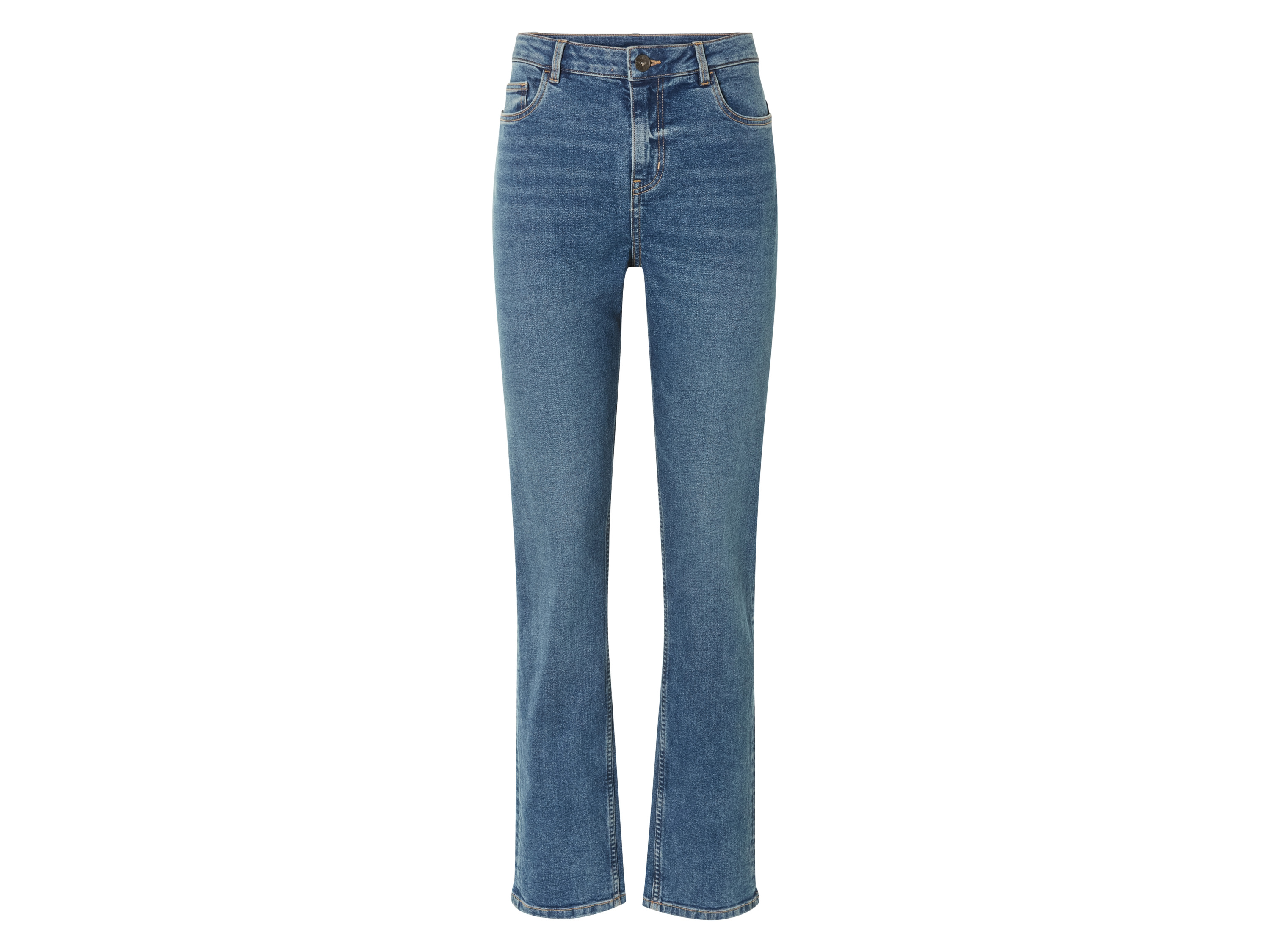 ESMARA® Jeansy damskie straight high waist 