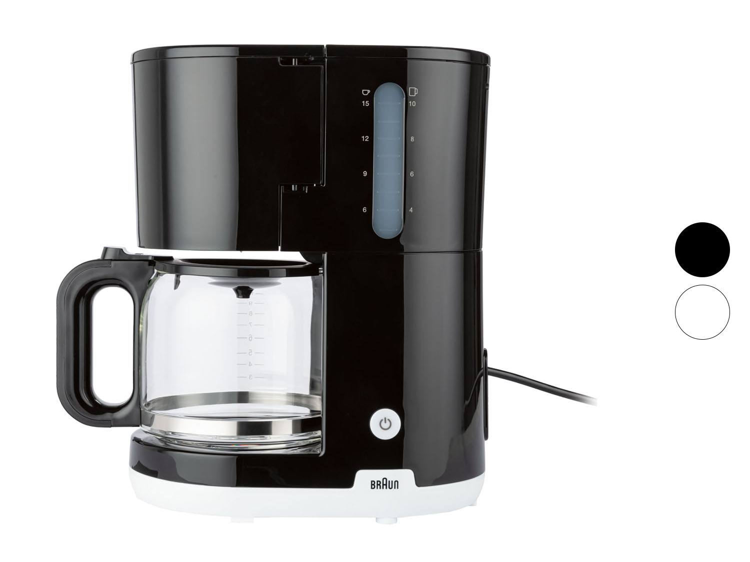 BRAUN Ekspres przelewowy KF1100BK, 1000 W, OptiBrew System