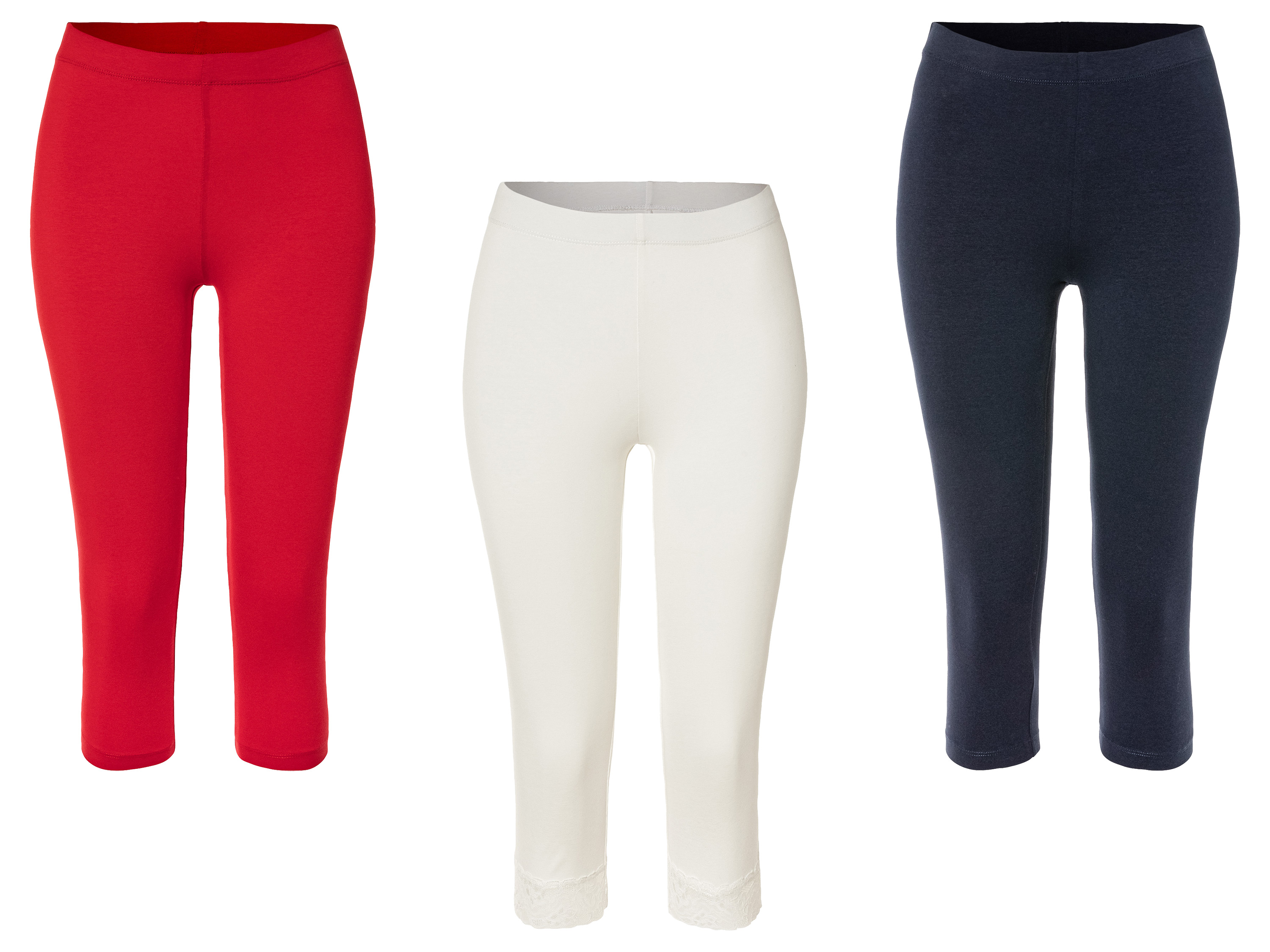 ESMARA® Legginsy damskie 3/4 z bawełną
