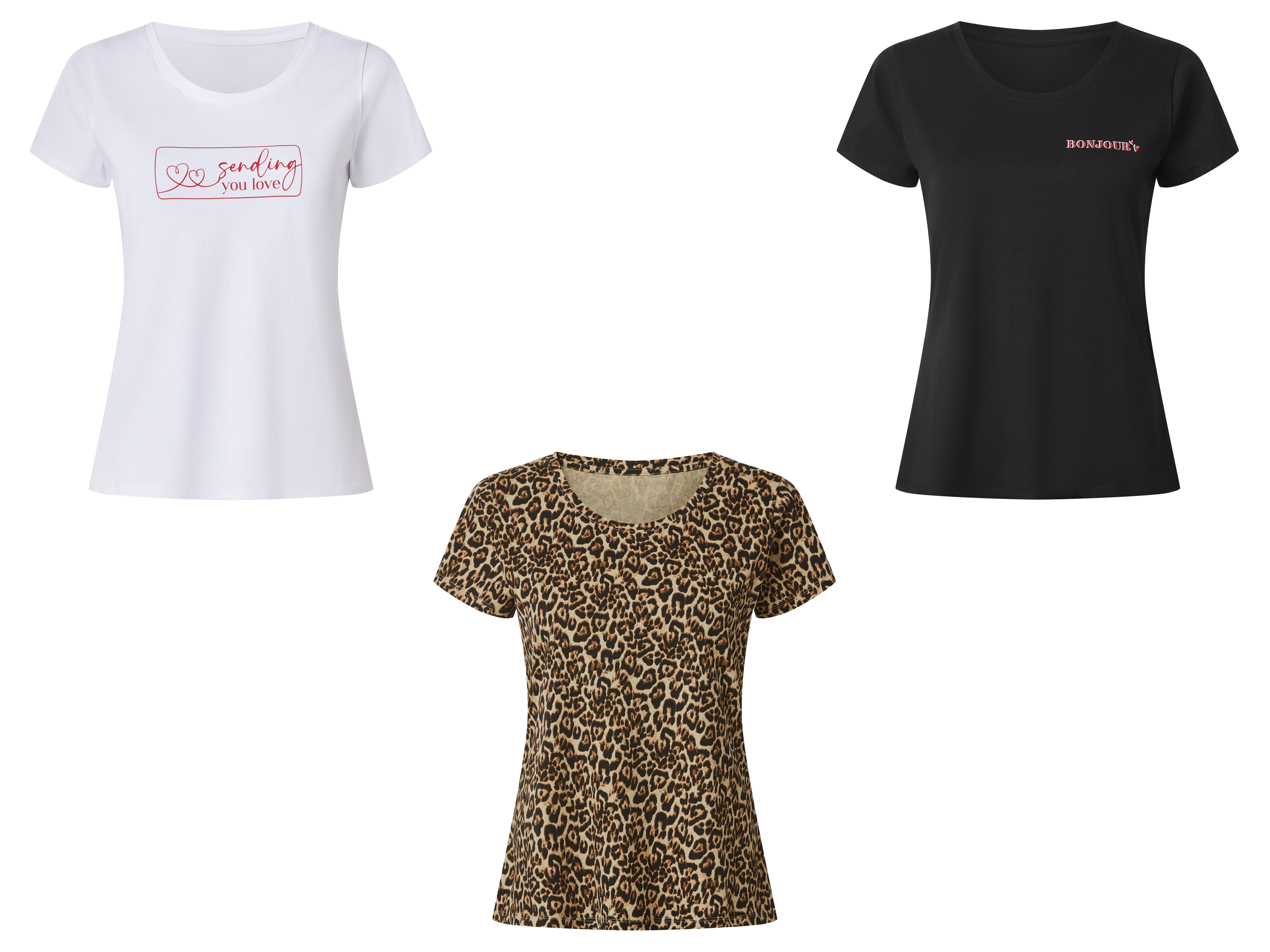 ESMARA® T-shirt damski z biobawełny