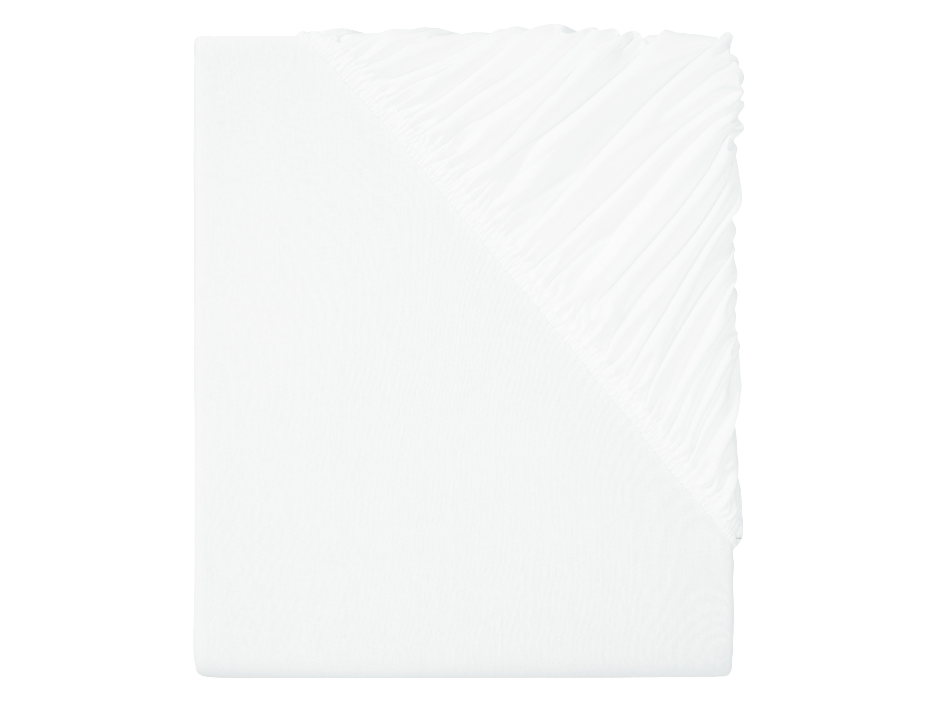 LIVARNO HOME Prześcieradło z dżerseju i modalu z gumką, 180-200 x 200 cm (Biały)