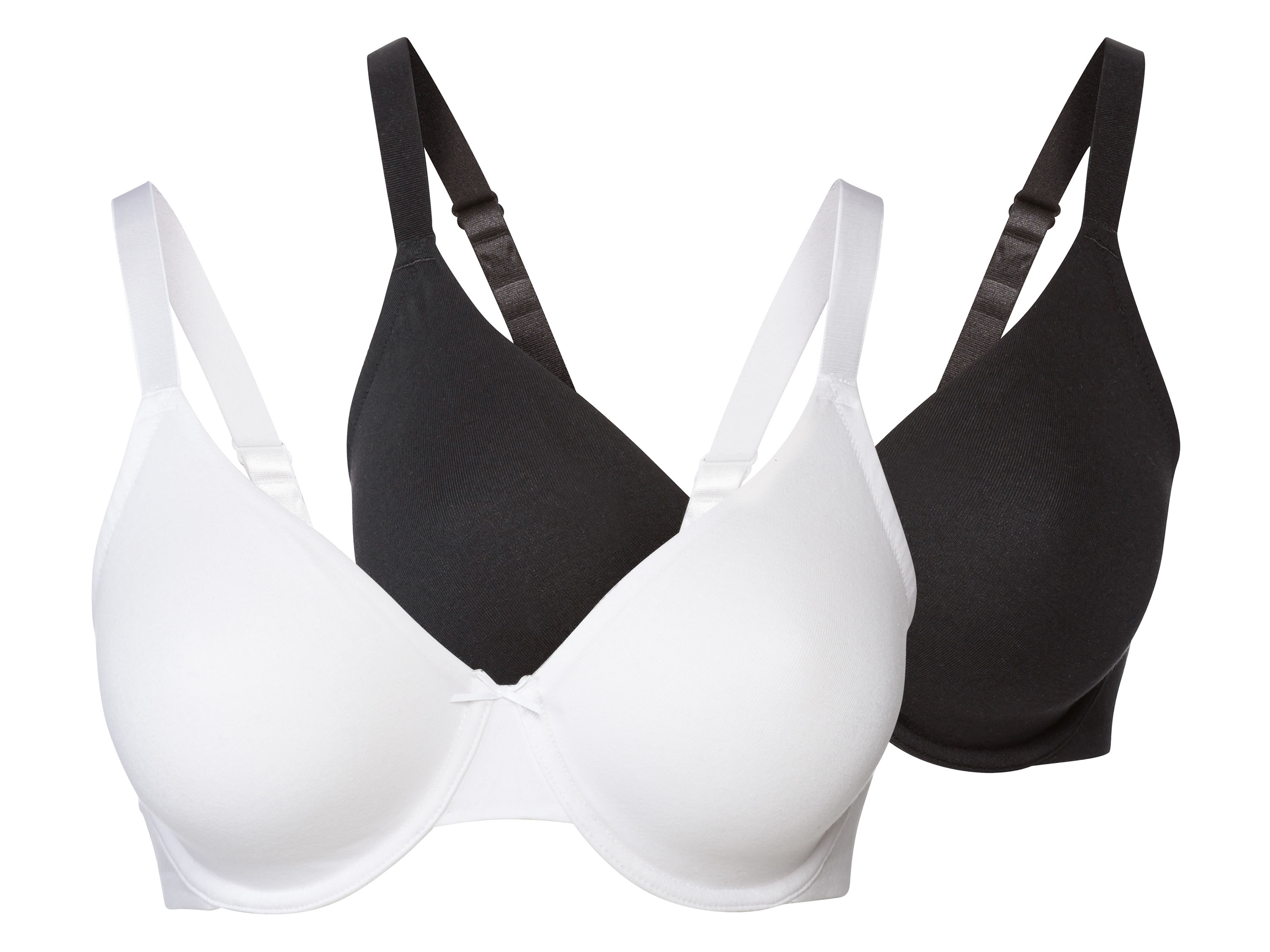 ESMARA® Biustonosz damski z fiszbinami, 2 sztuki 