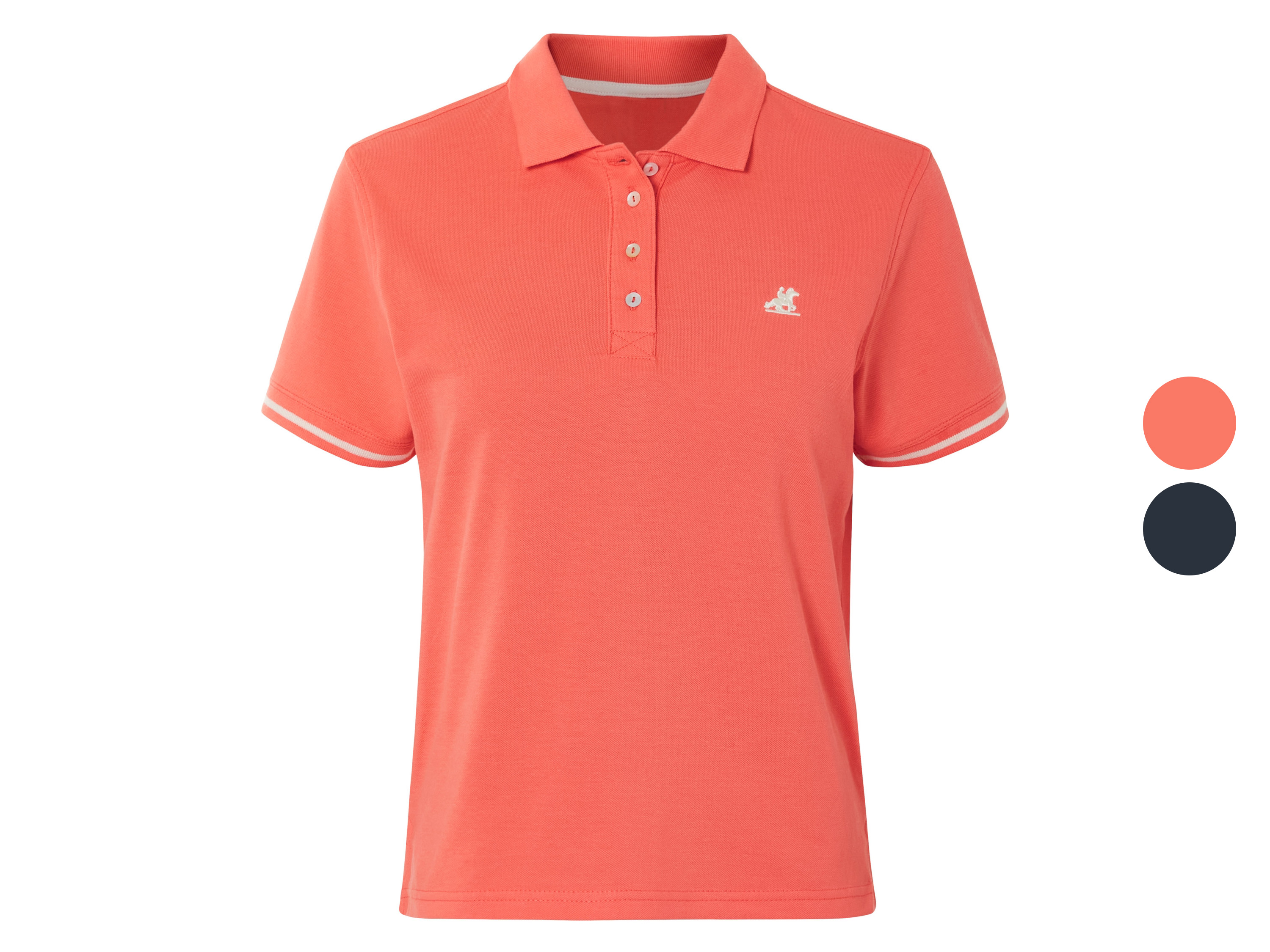 ESMARA® T-shirt polo damski z bawełny U.S. GRAND POLO