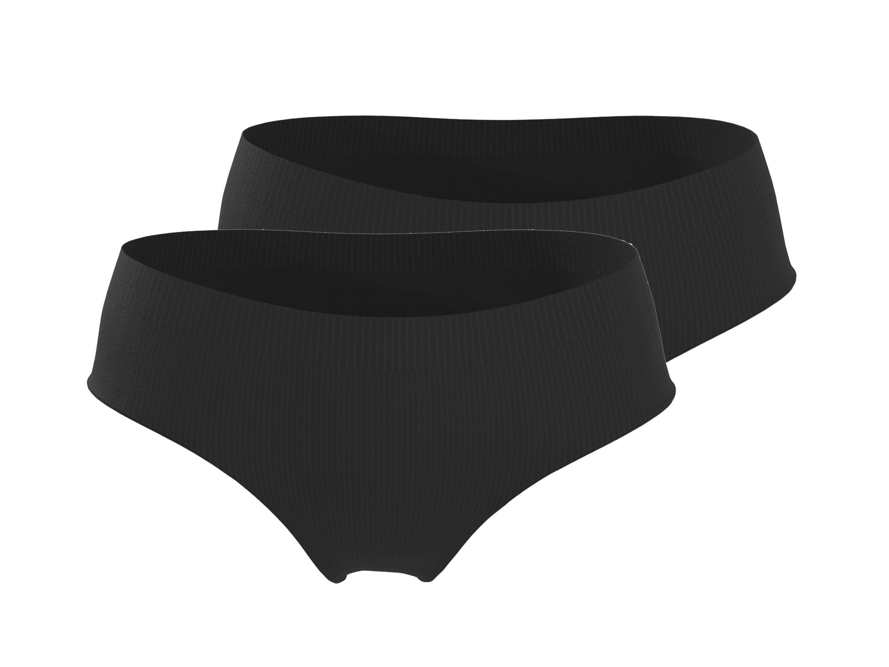 ESMARA® Majtki hipster damskie bezszwowe, 2 pary 