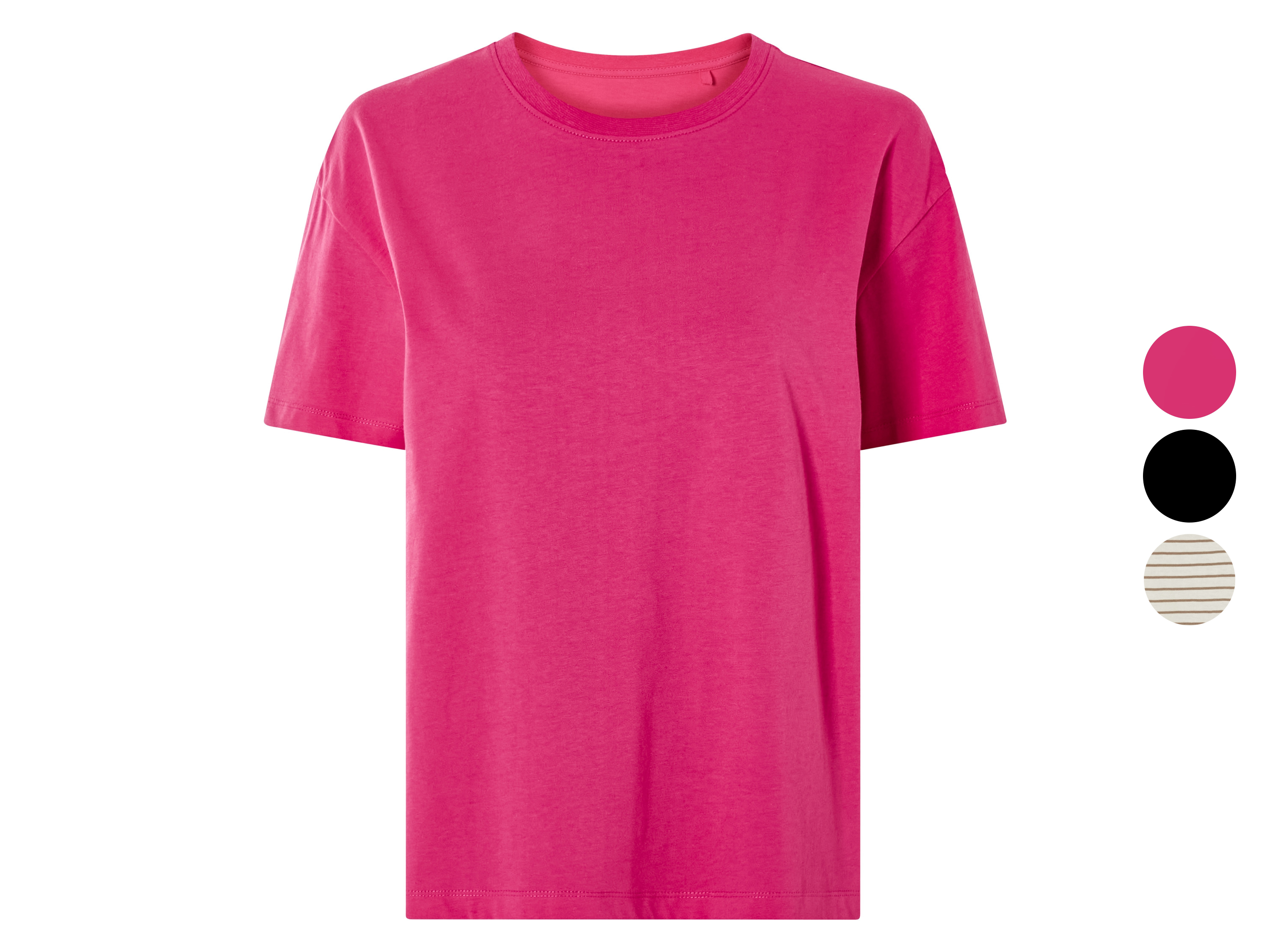 ESMARA® Damski T-shirt z czystej bawełny organicznej