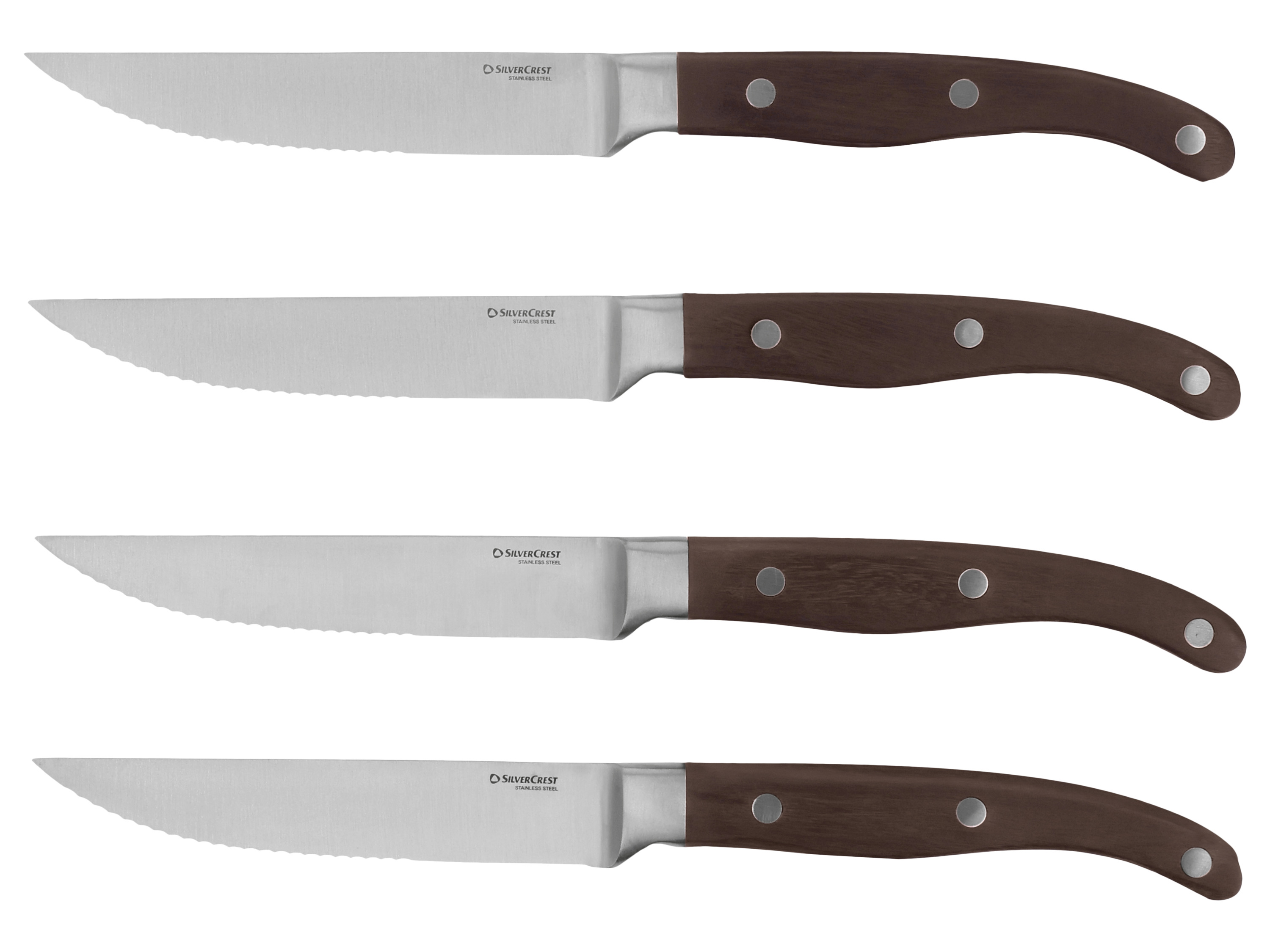 SILVERCREST® Zestaw noży do steków (czarno-brązowy)