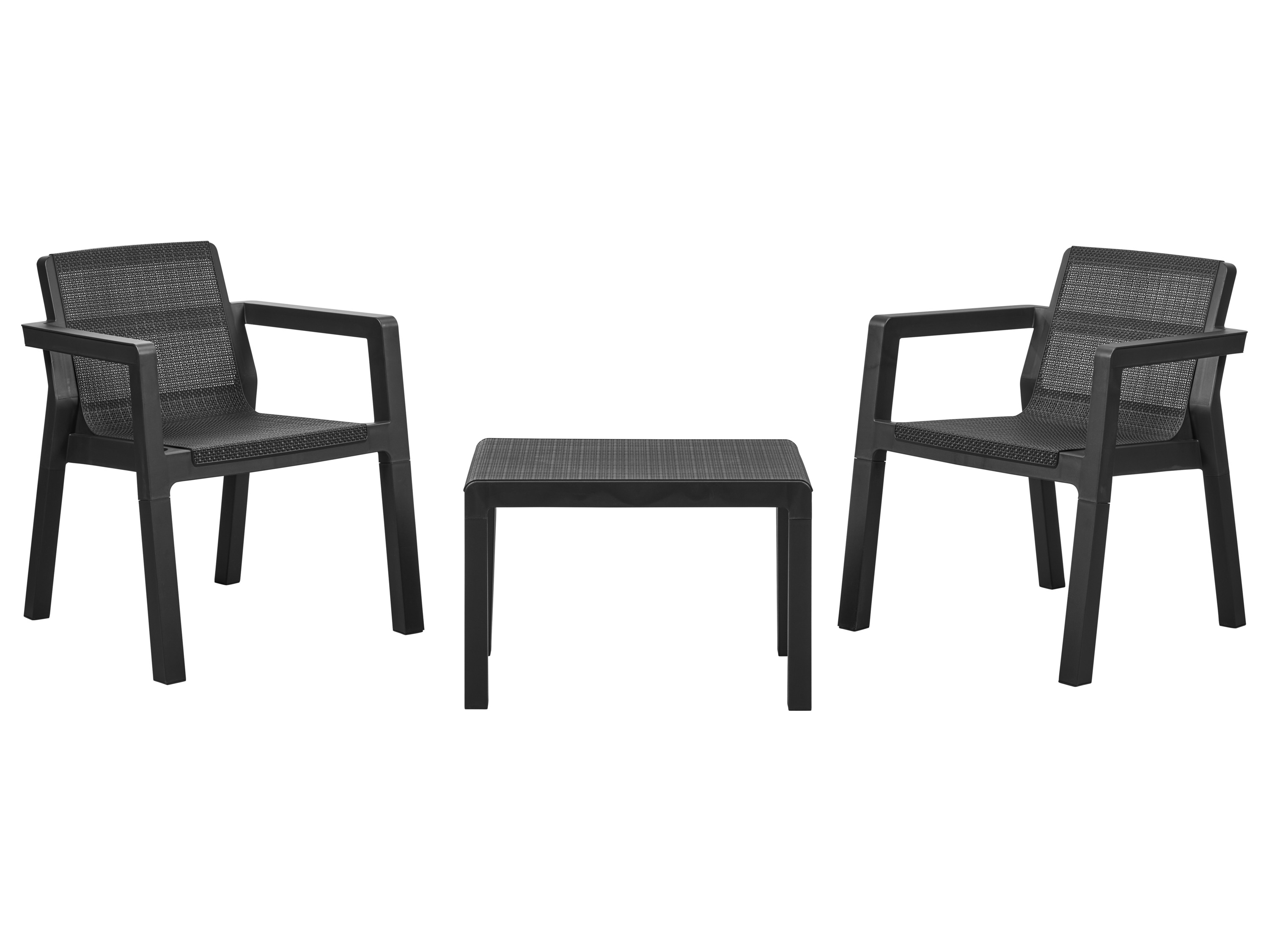 LIVARNO® Zestaw mebli balkonowych, 3-częściowy