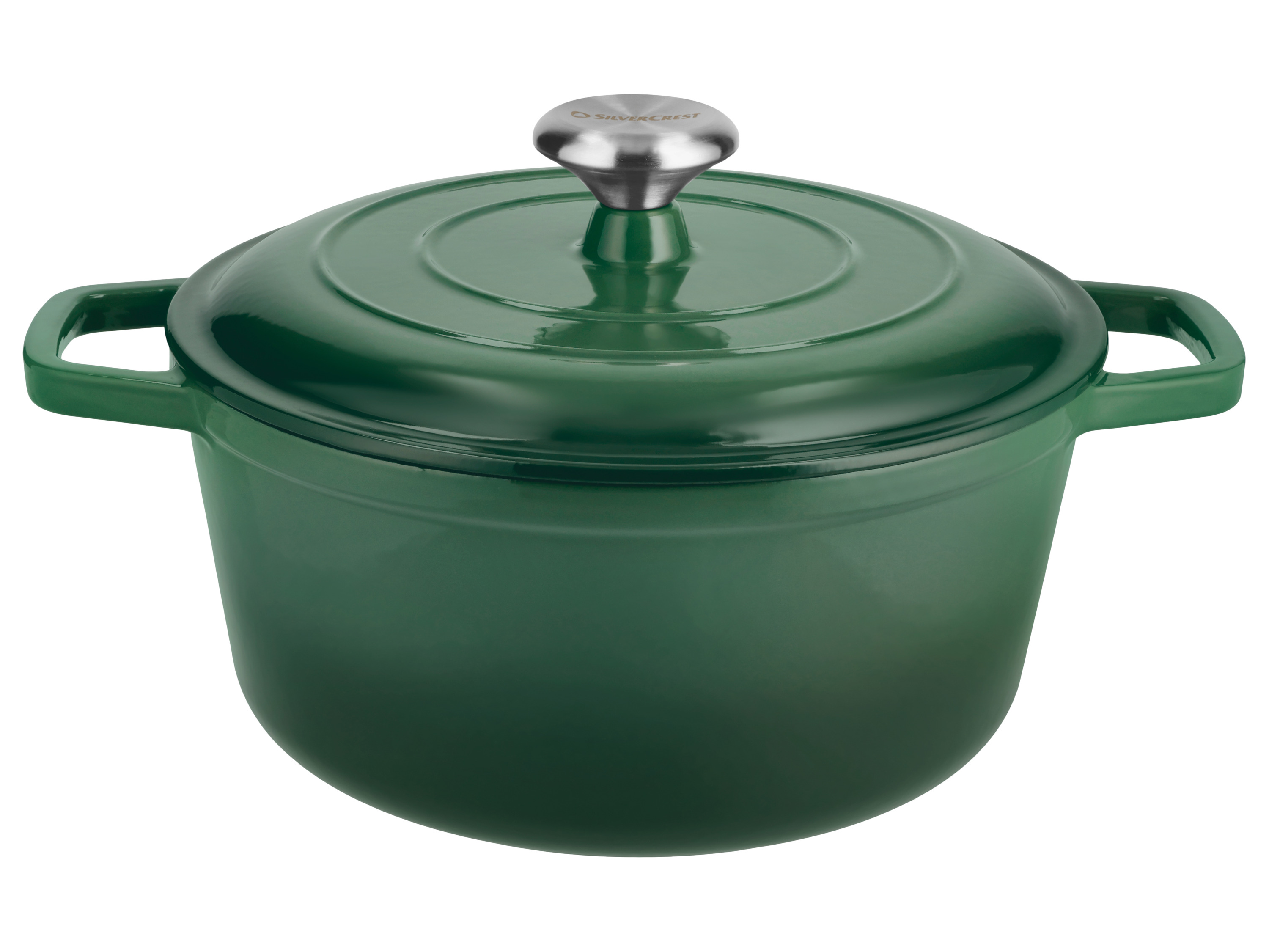 SILVERCREST® Garnek żeliwny, Ø 25 cm (zielony)