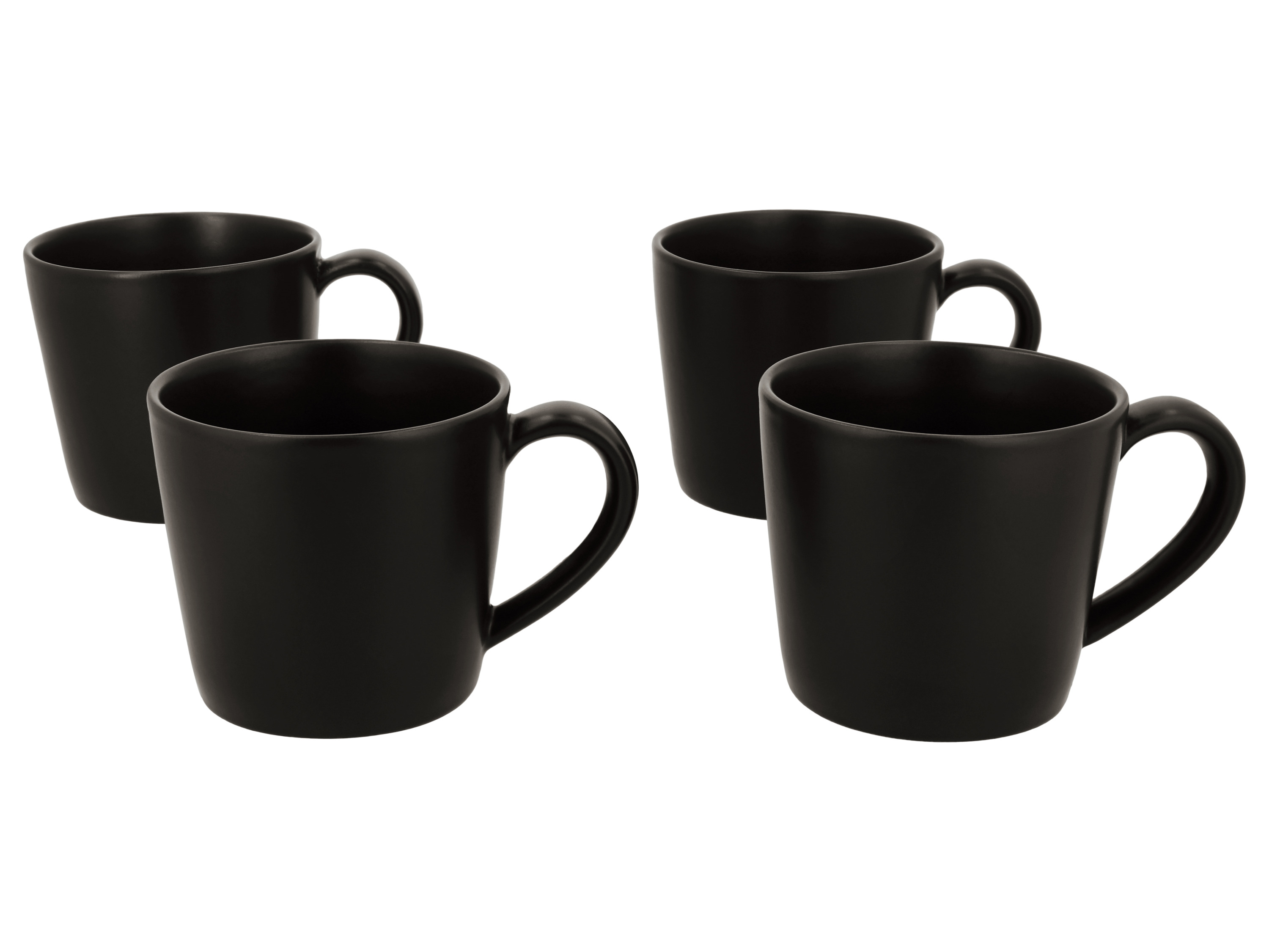 SILVERCREST® Zestaw kubków, 4 sztuki (Czarny)