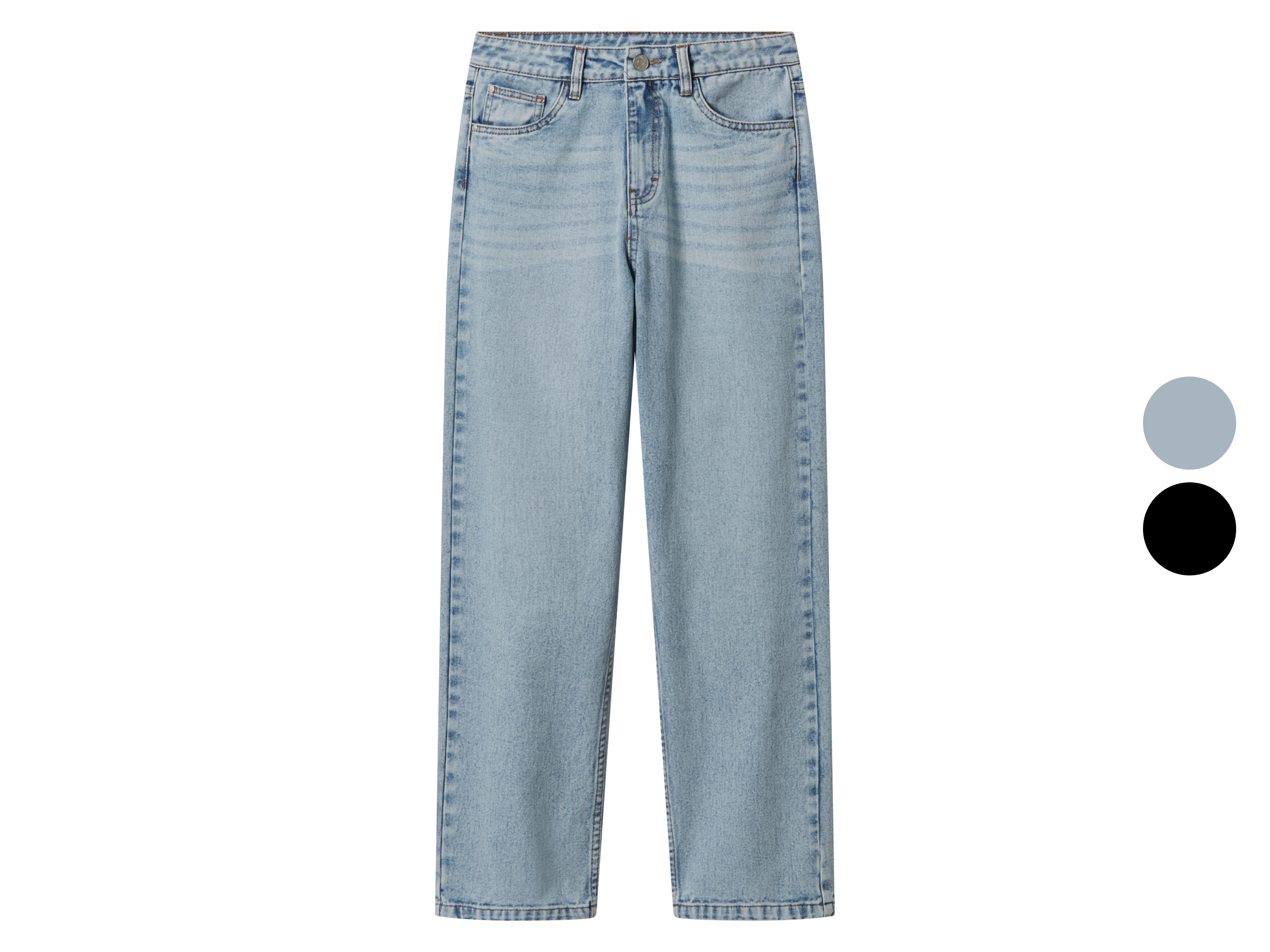 ESMARA KIDS Jeansy loose fit młodzieżowe z bawełny