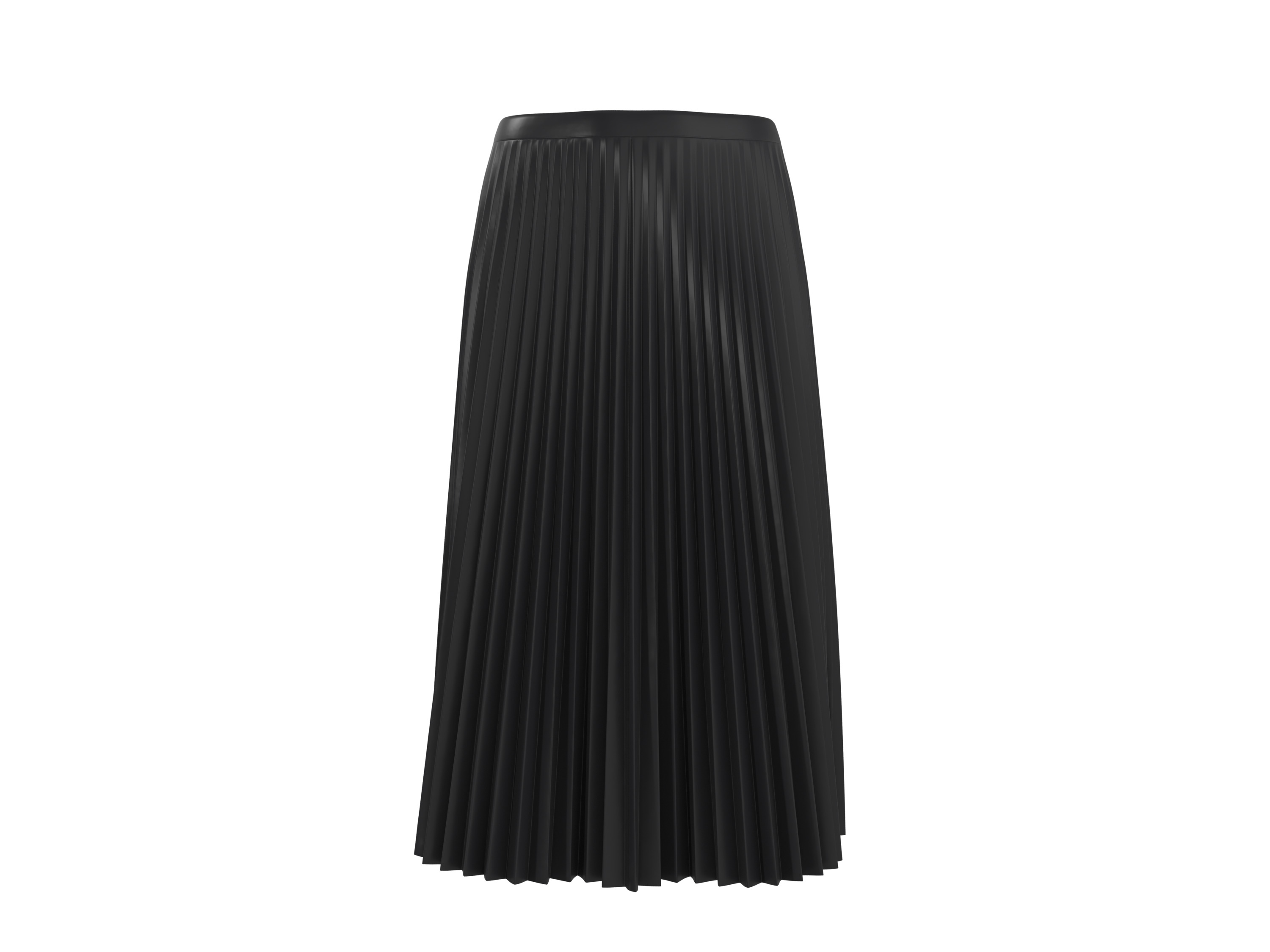 ESMARA® Spódnica damska midi z imitacji skóry 