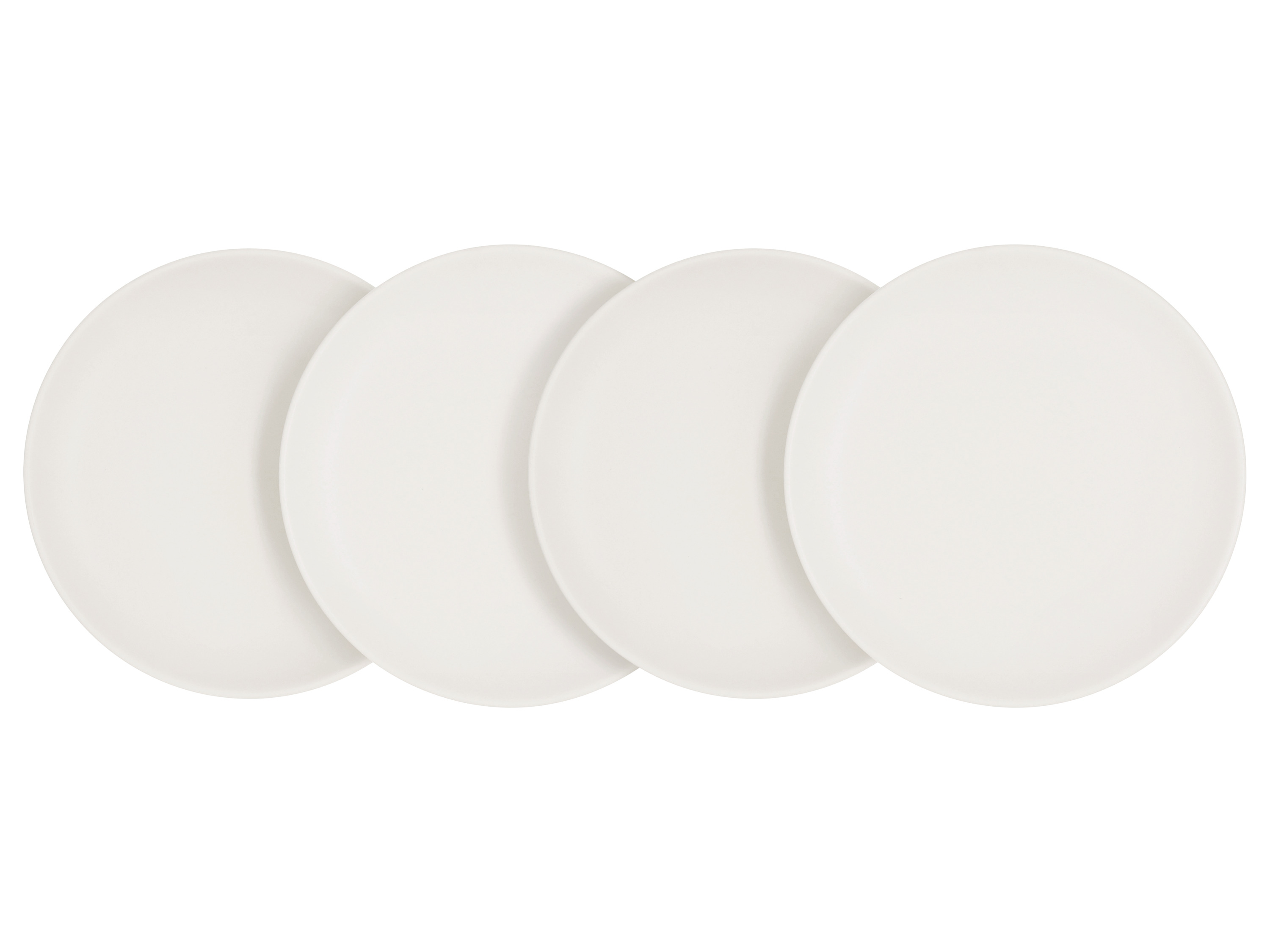 SILVERCREST® Komplet talerzy / misek, 4-częściowy (Talerze, Biały)