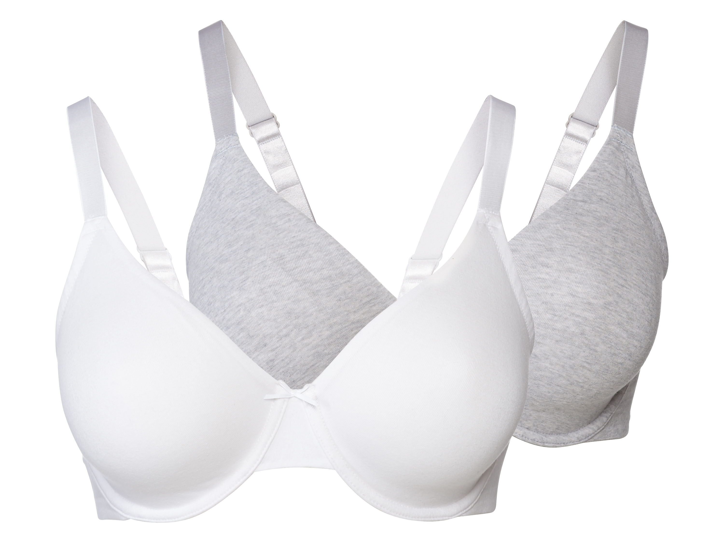 ESMARA® Biustonosz damski z fiszbinami, 2 sztuki 