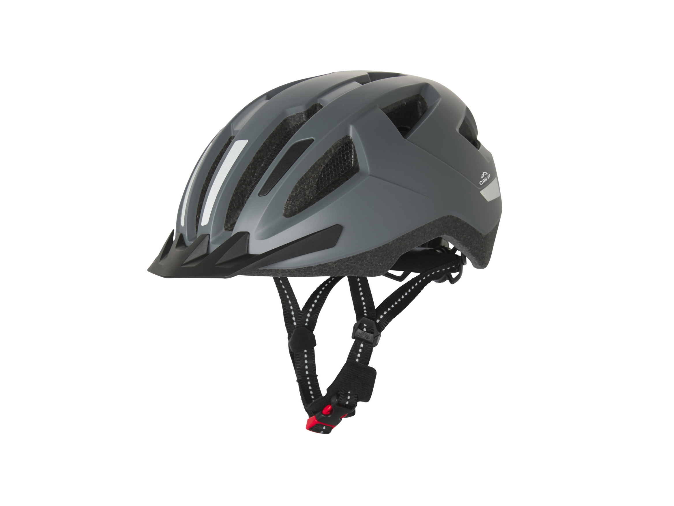 CRIVIT Kask rowerowy (Szary, S/M)