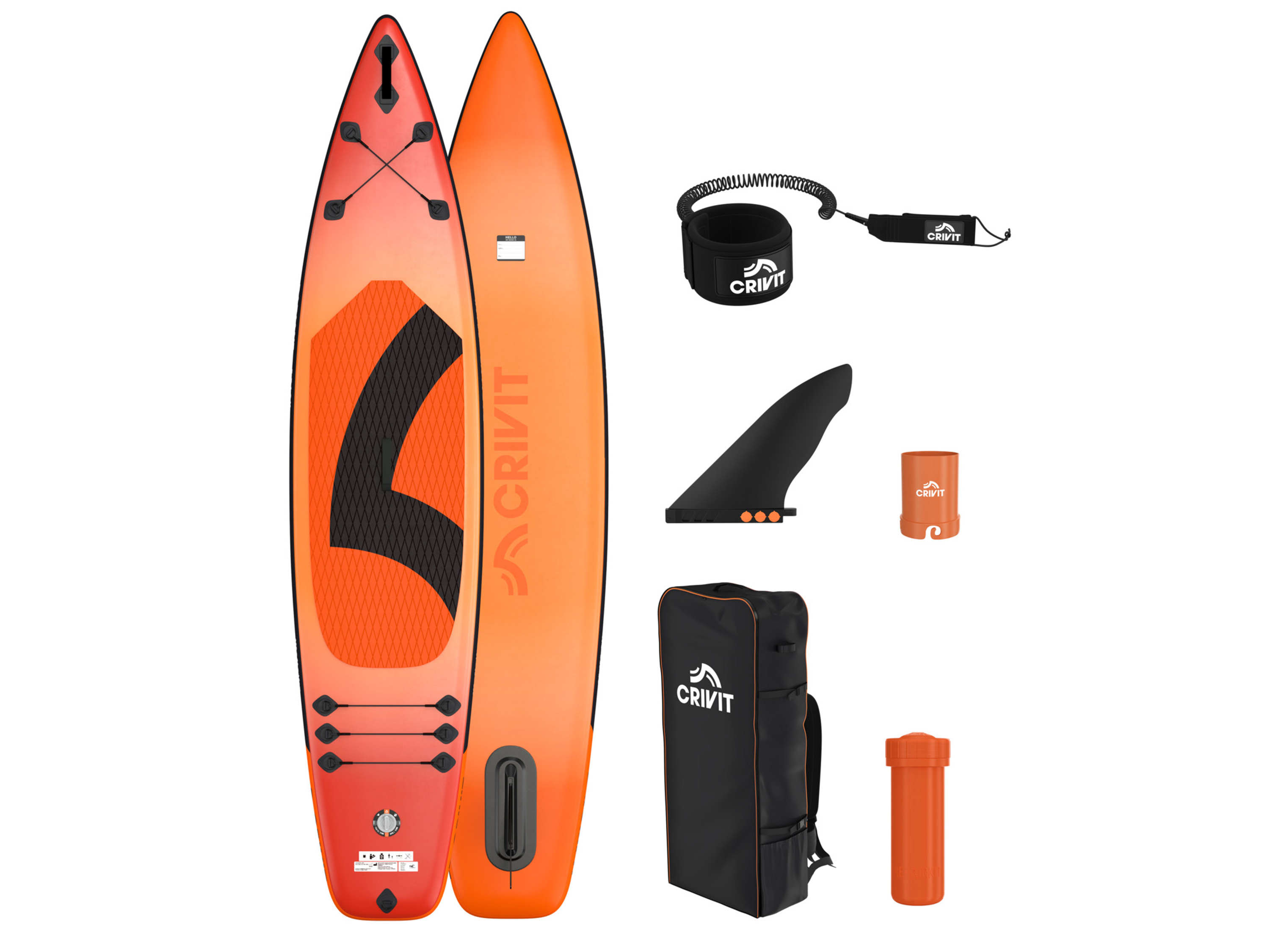 CRIVIT Deska SUP Touring, jednokomorowa