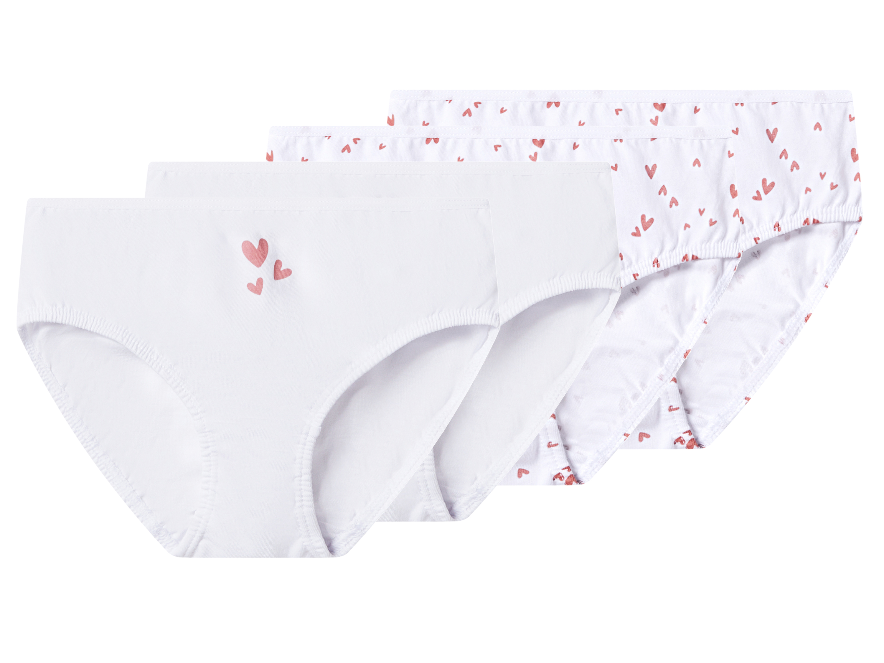 LUPILU® Majtki dziewczęce z bawełny, 4 pary