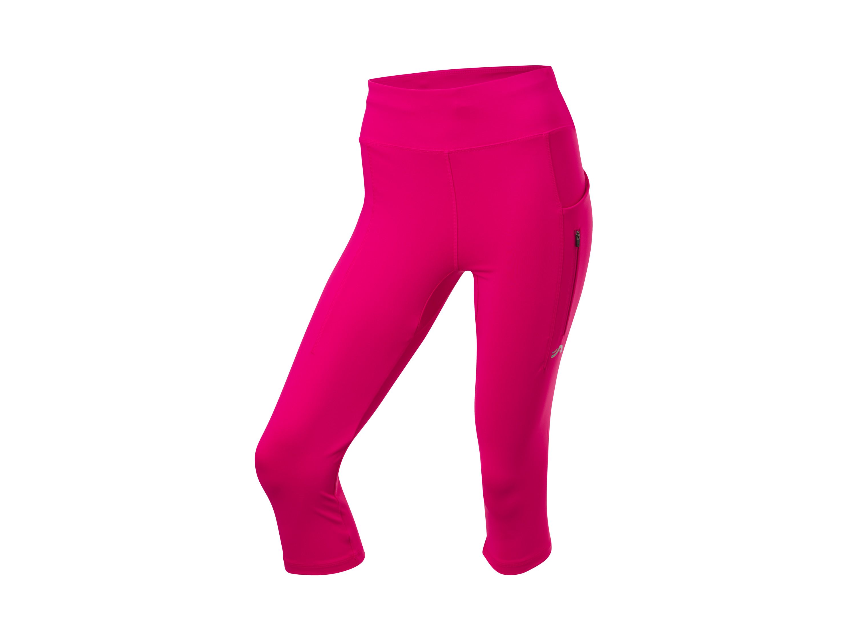 CRIVIT Legginsy funkcyjne 3/4 damskie z wysokim stanem (Różowy, S (36-38))