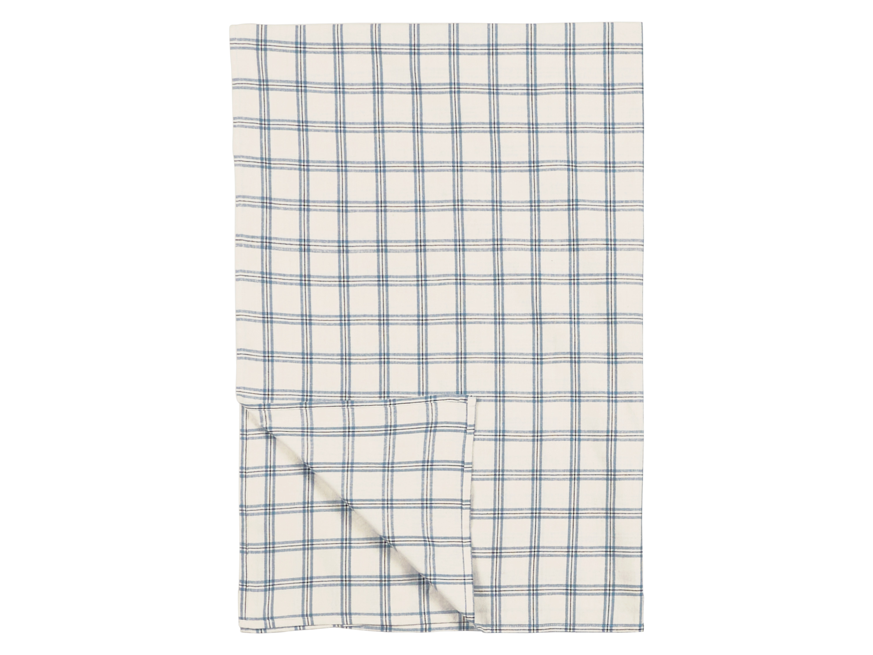 LIVARNO® Obrus z bawełny, 120 x 160 cm (Beżowy/niebieski)