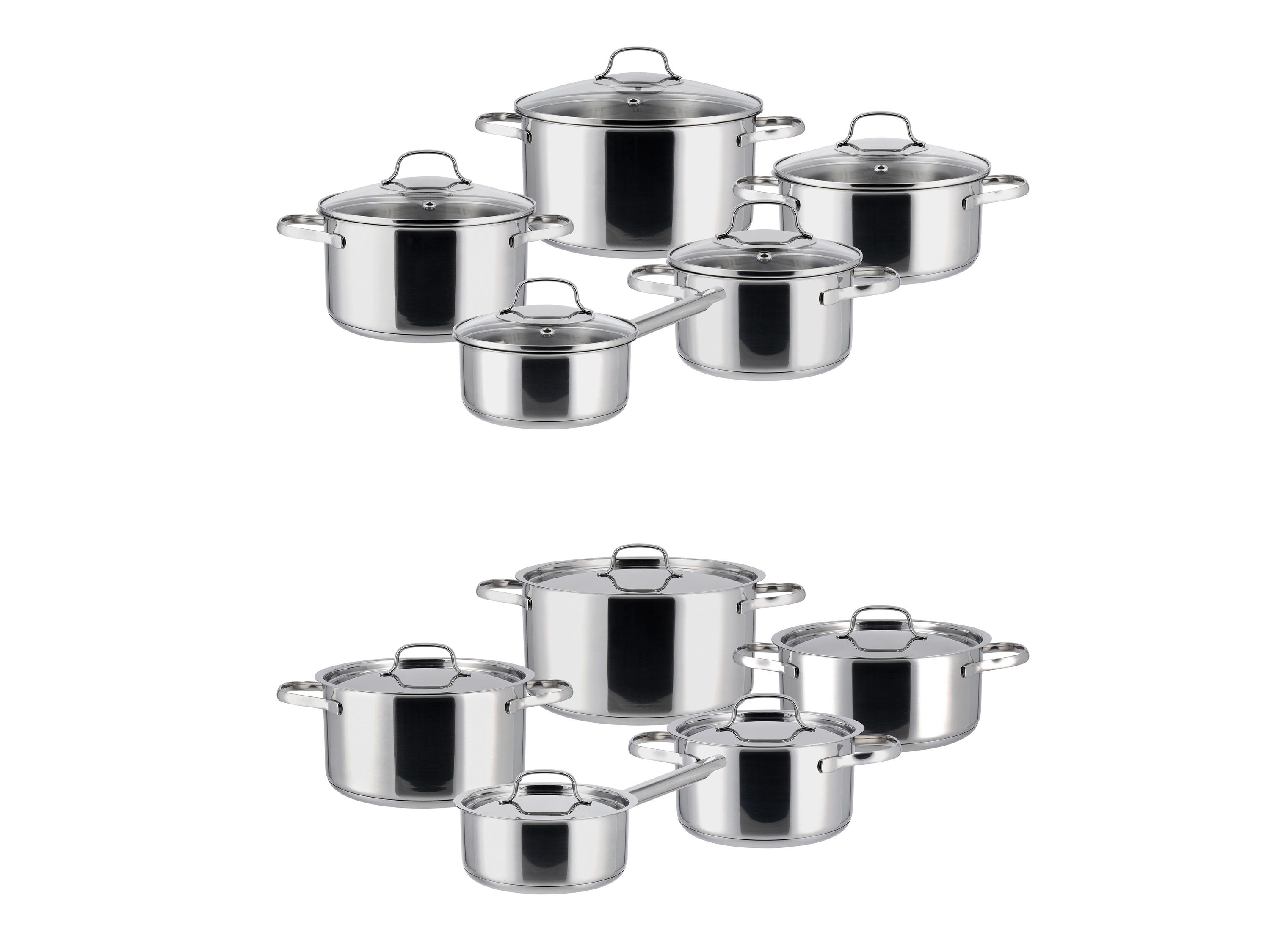 SILVERCREST® Zestaw 5 garnków z pokrywkami
