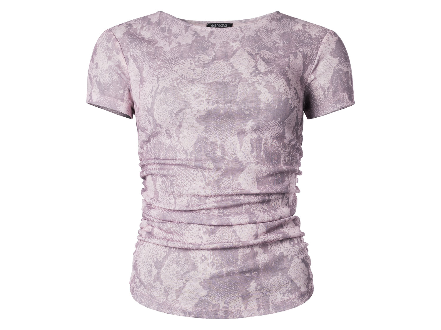 ESMARA® T-shirt damski z kolekcji kapsułowej, o strukturze siateczki, różowy