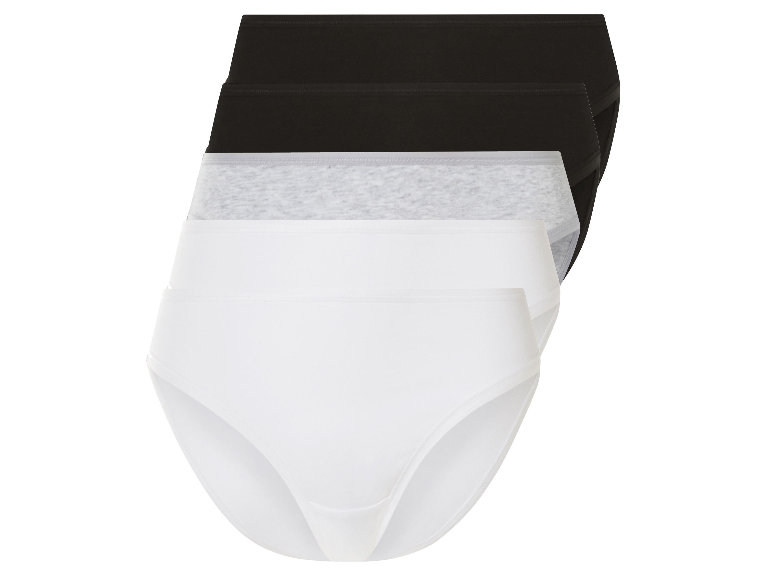 ESMARA® Figi damskie z bawełną, 5 par 