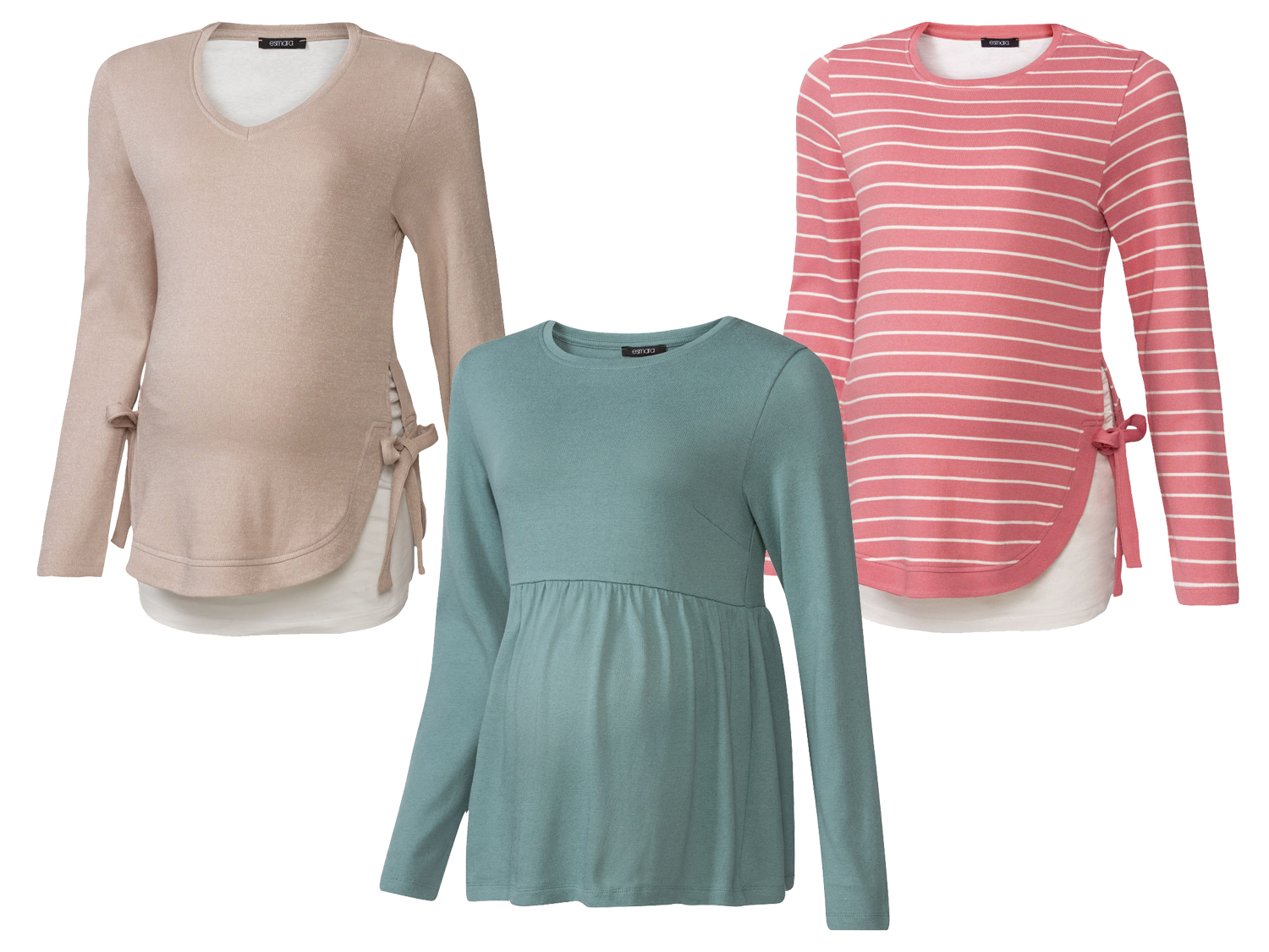 ESMARA® Sweter ciążowy damski z bawełną