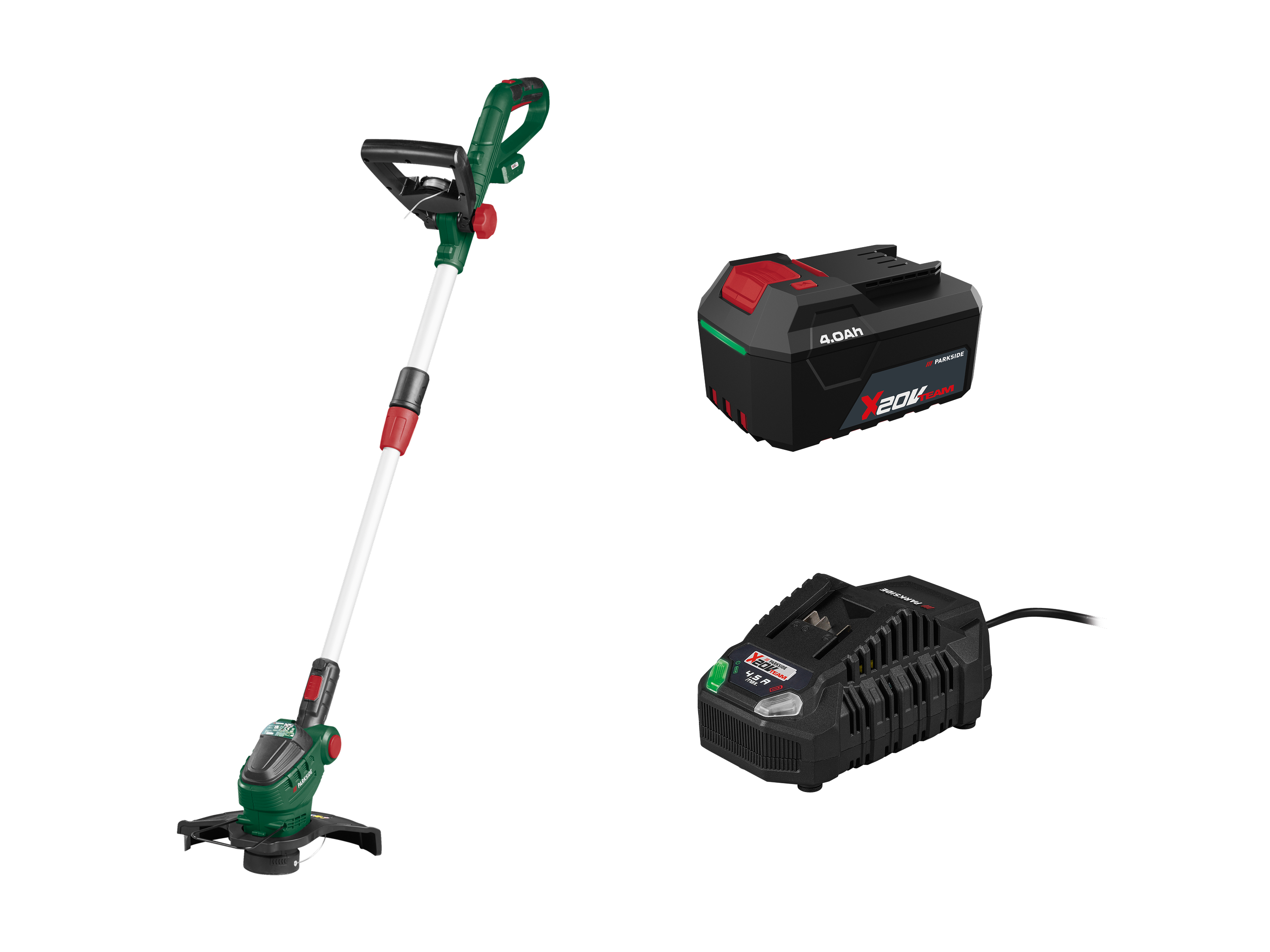 PARKSIDE® Zestaw Akumulatorowy multitrymer, 20 V z akumulatorem, 4 Ah i ładowarką, 4,5 A