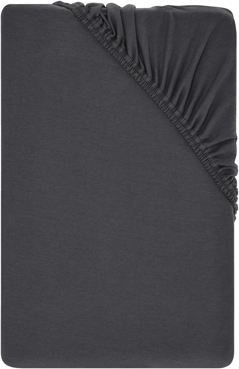 LIVARNO® Prześcieradło z dżerseju z gumką, 90-100 x 200 cm (Ciemnoszary)